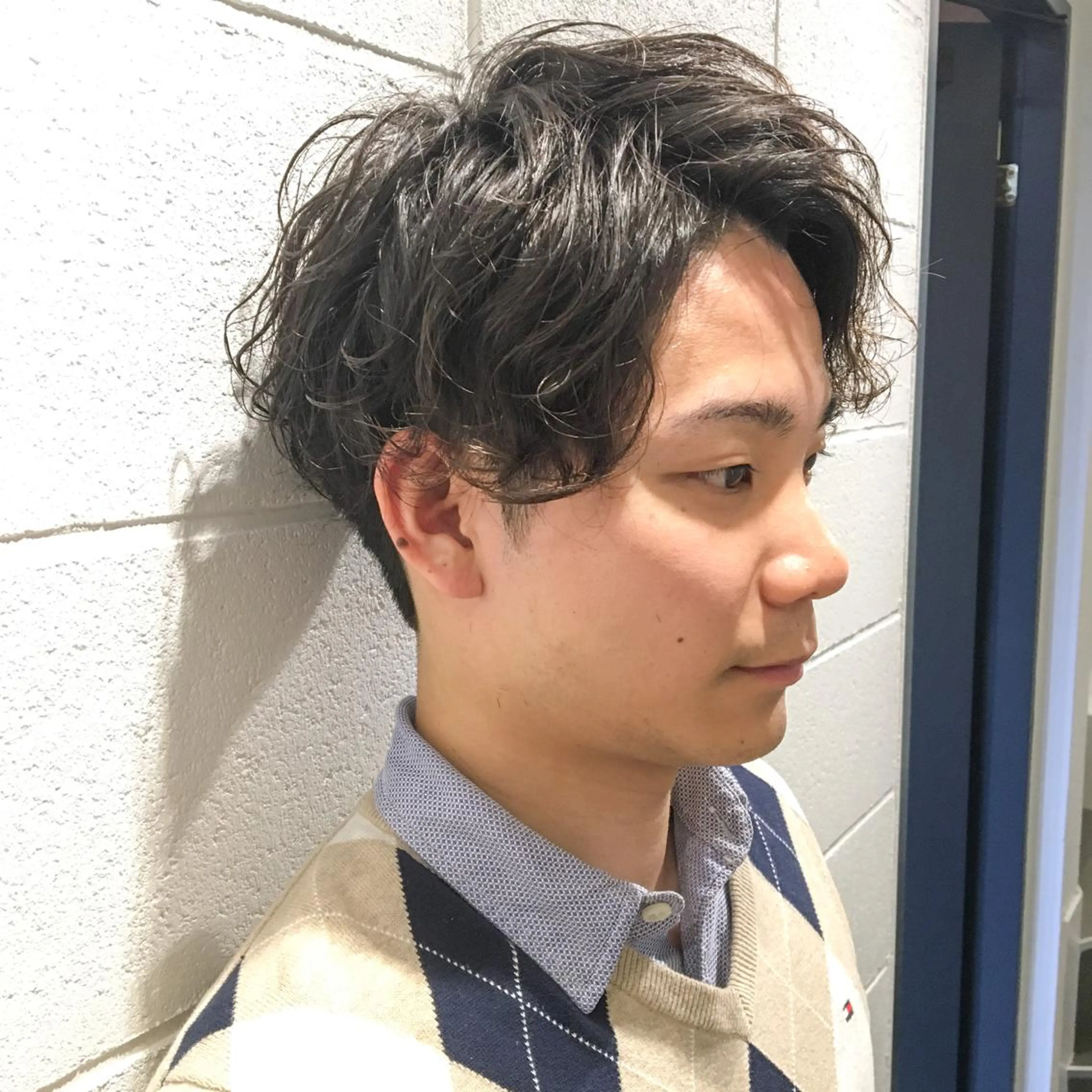 メンズ アップバング メンズパーマ tender所属・tender KOZONOのヘアスタイル