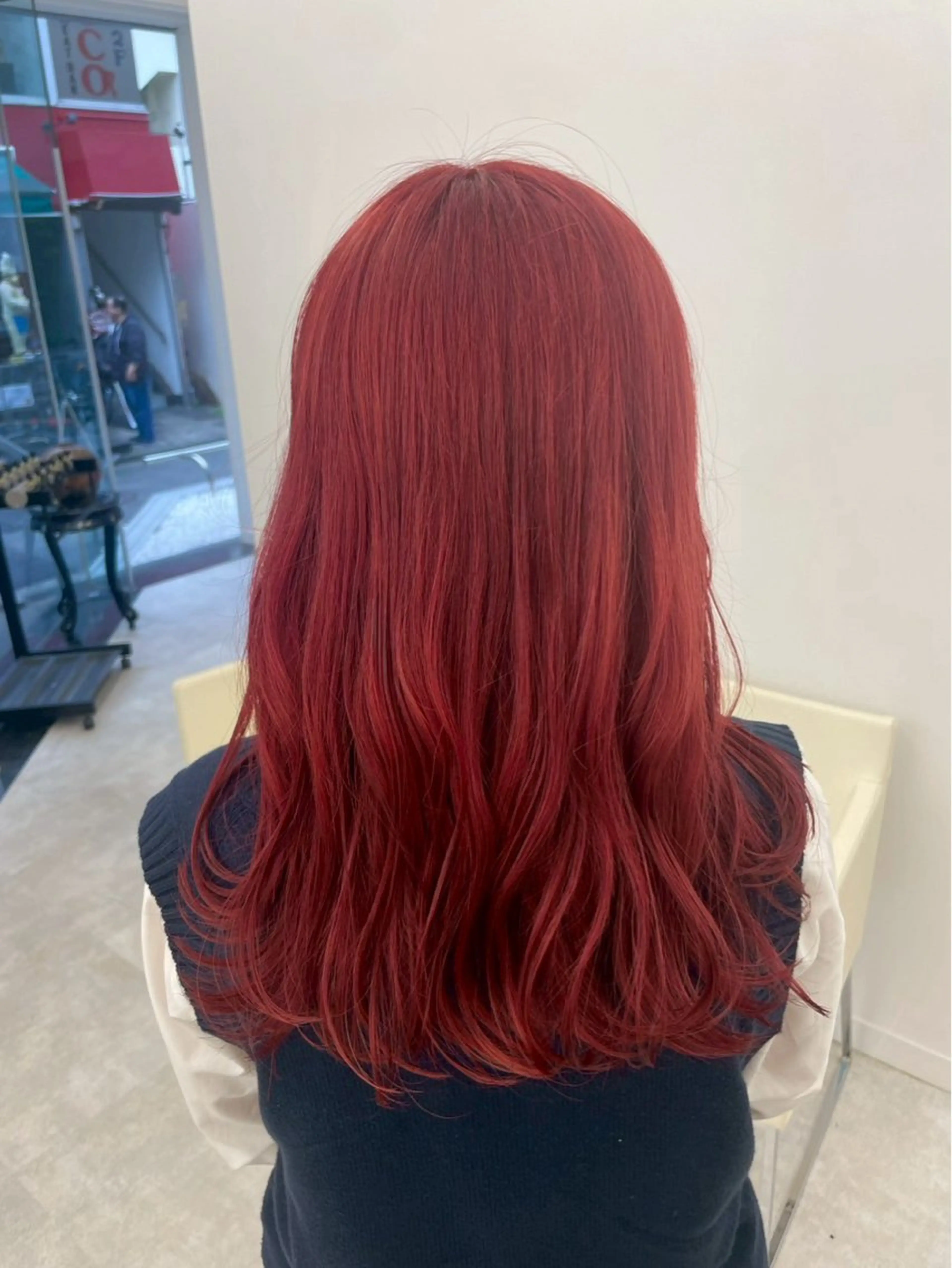 リタッチケアブリーチ+ONE COLOR+うる艶高保湿トリートメント♣️の写真