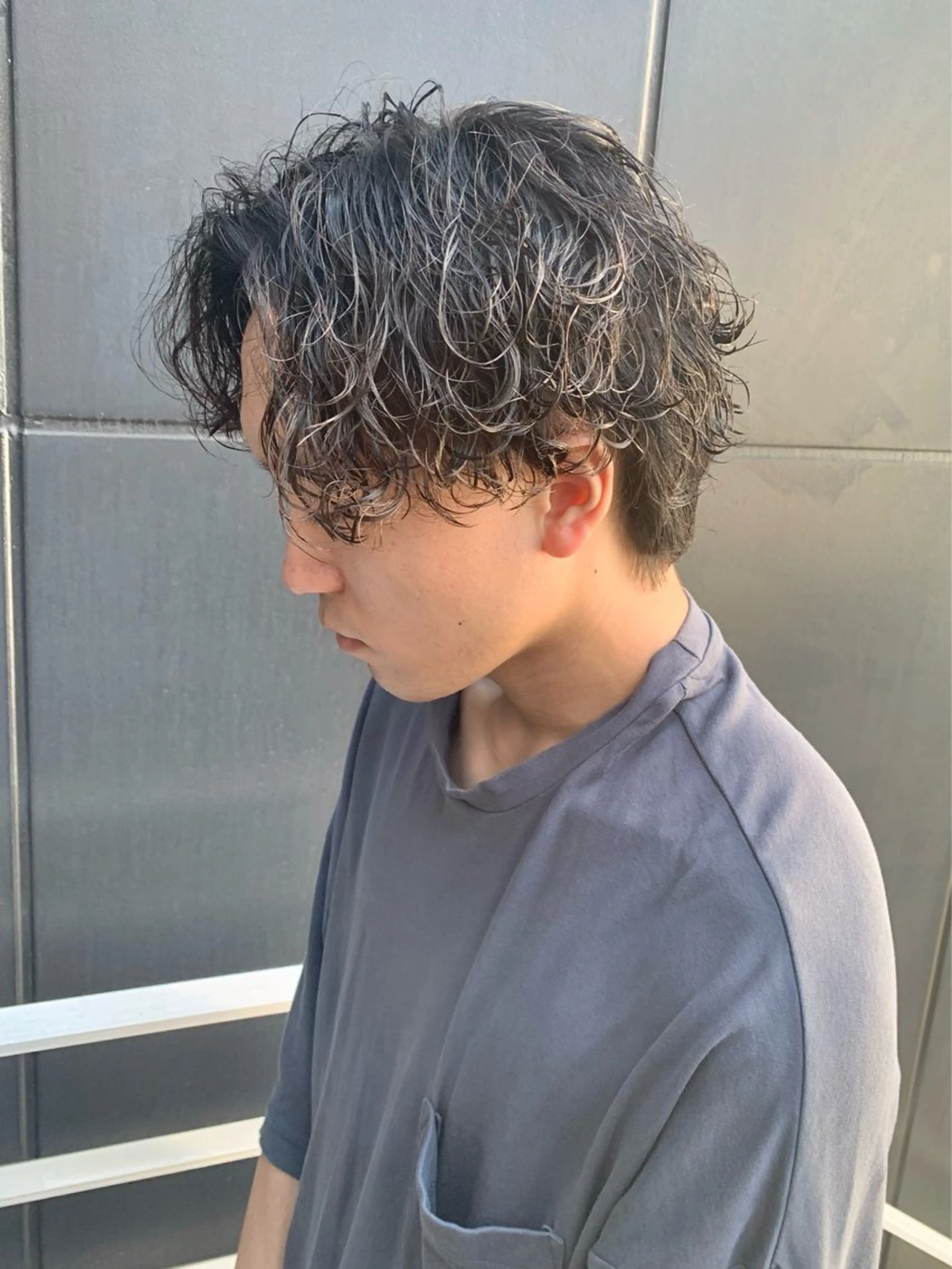 パーマ メンズ カット パーマ 佐藤 大翔のヘアスタイル