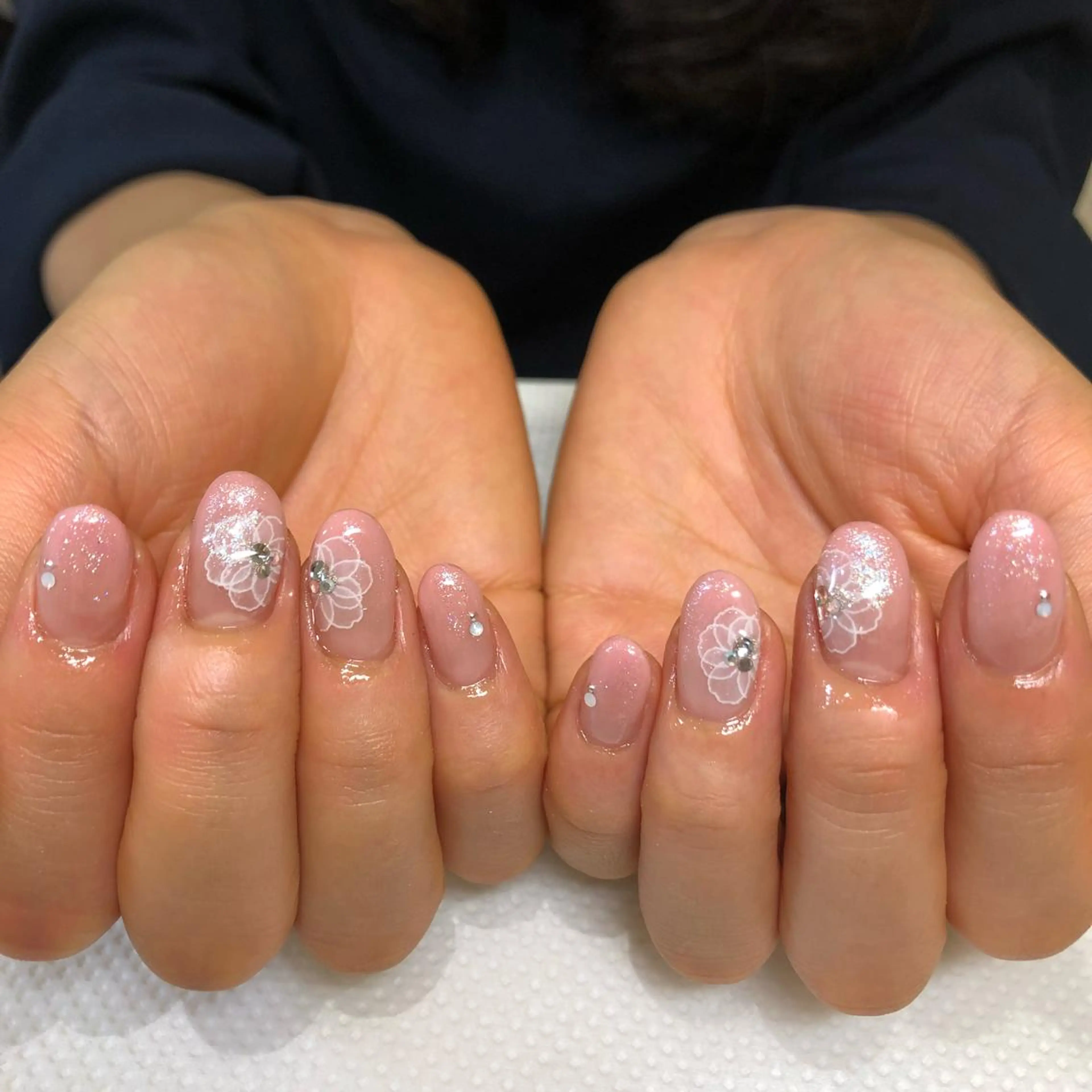 ネイル フラワーネイル ブライダルネイル Ebina Ryoのネイルデザイン