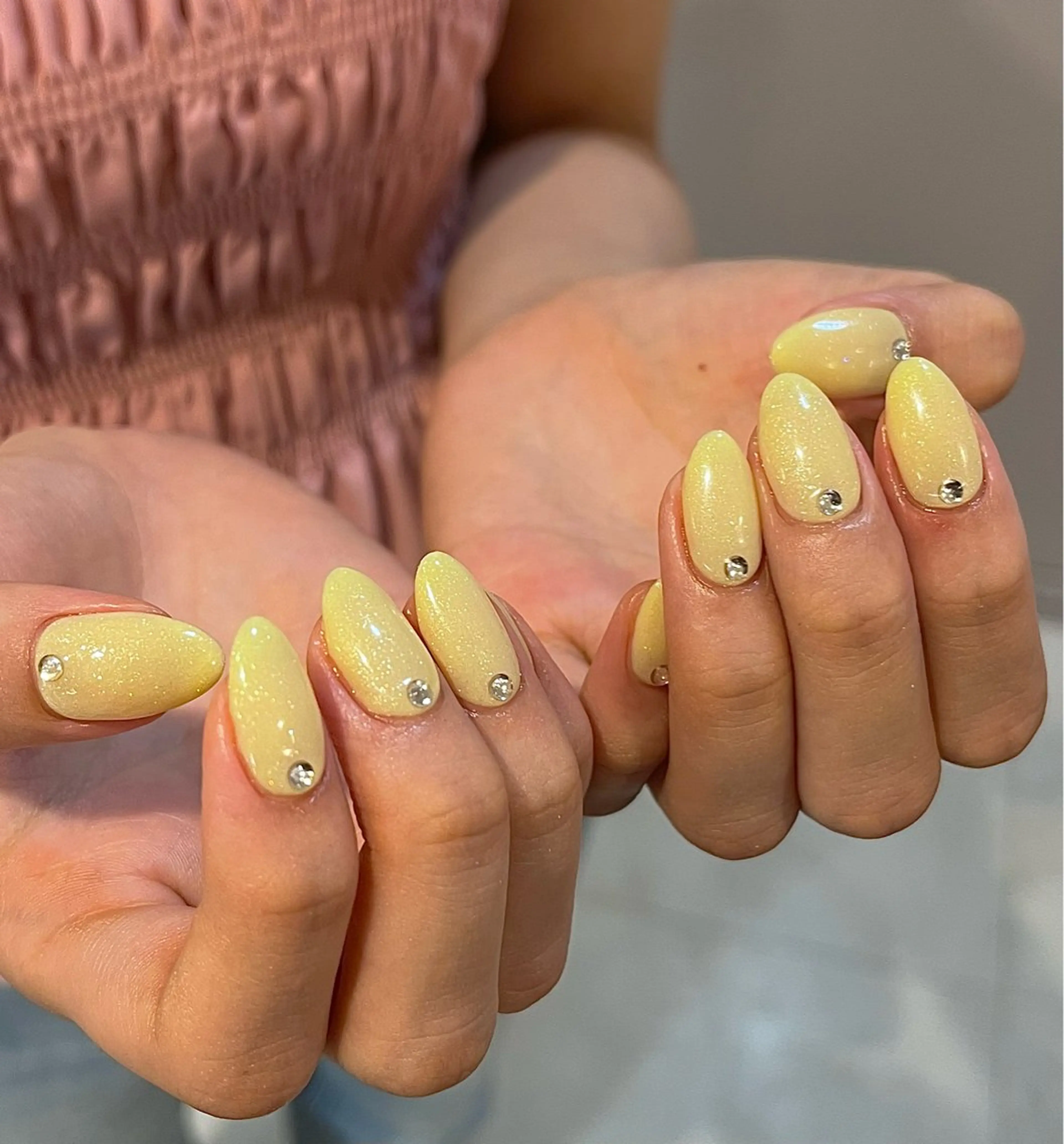 ネイル ハート キラキラネイル ラメ(グリッター) ワンカラーネイル ストーンネイル ハンドネイル para ☀︎ sol by BECK所属・Para Sol nail　Maoのネイルデザイン