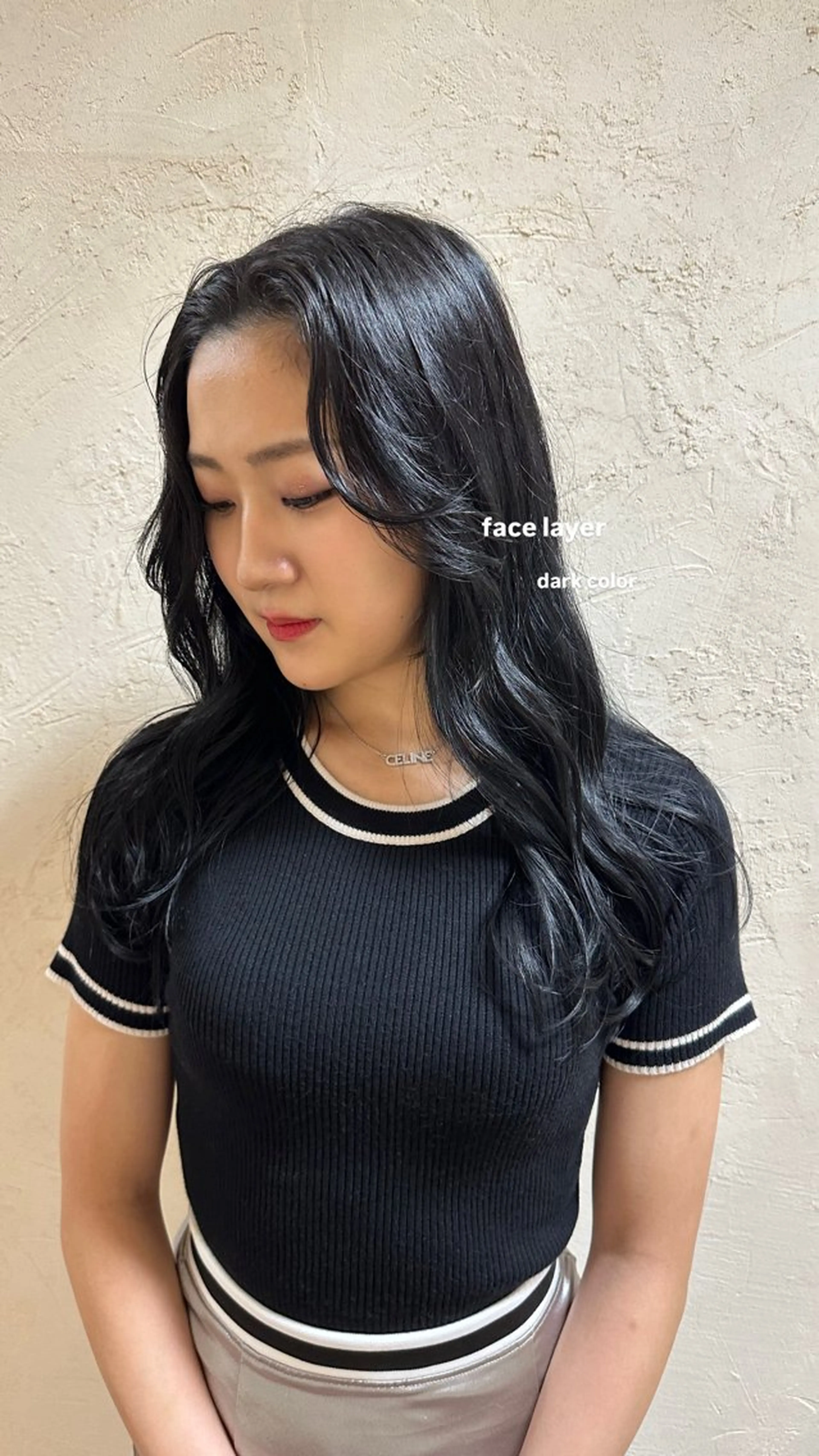 ロング カラー カット ヘアカラー トリートメント v-lab studio所属・韓国レイヤーカット/ 艶カラー/ noaのヘアスタイル