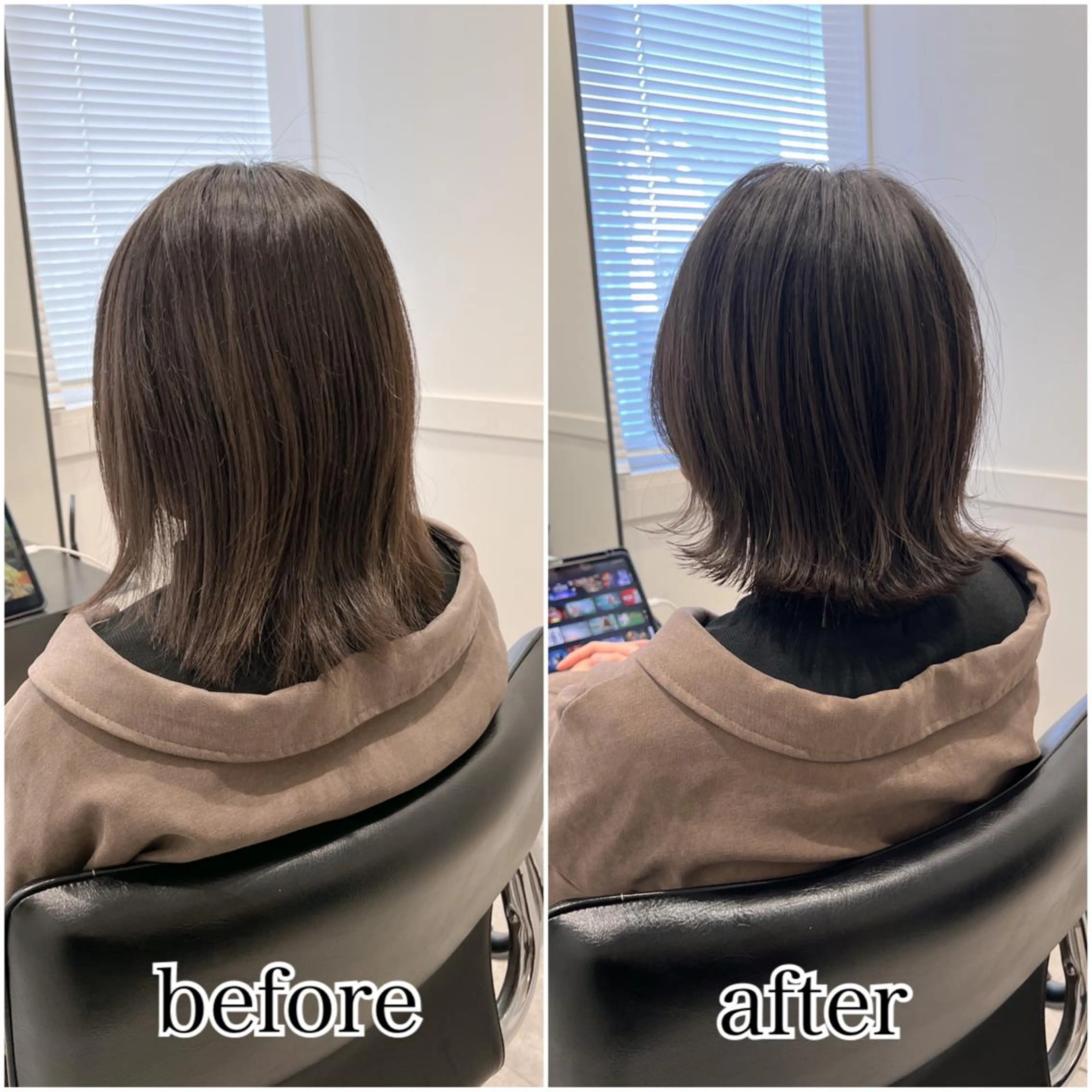 ショート カラー 切りっぱなしボブ ショートボブ 透明感カラー ボブ 顔周りカット ヘアカラー トリートメント GO TODAY  SHAiRE SALON YOKOHAMA Mare店所属・✨天使の美髪✨ ショートカット✨中山のヘアスタイル