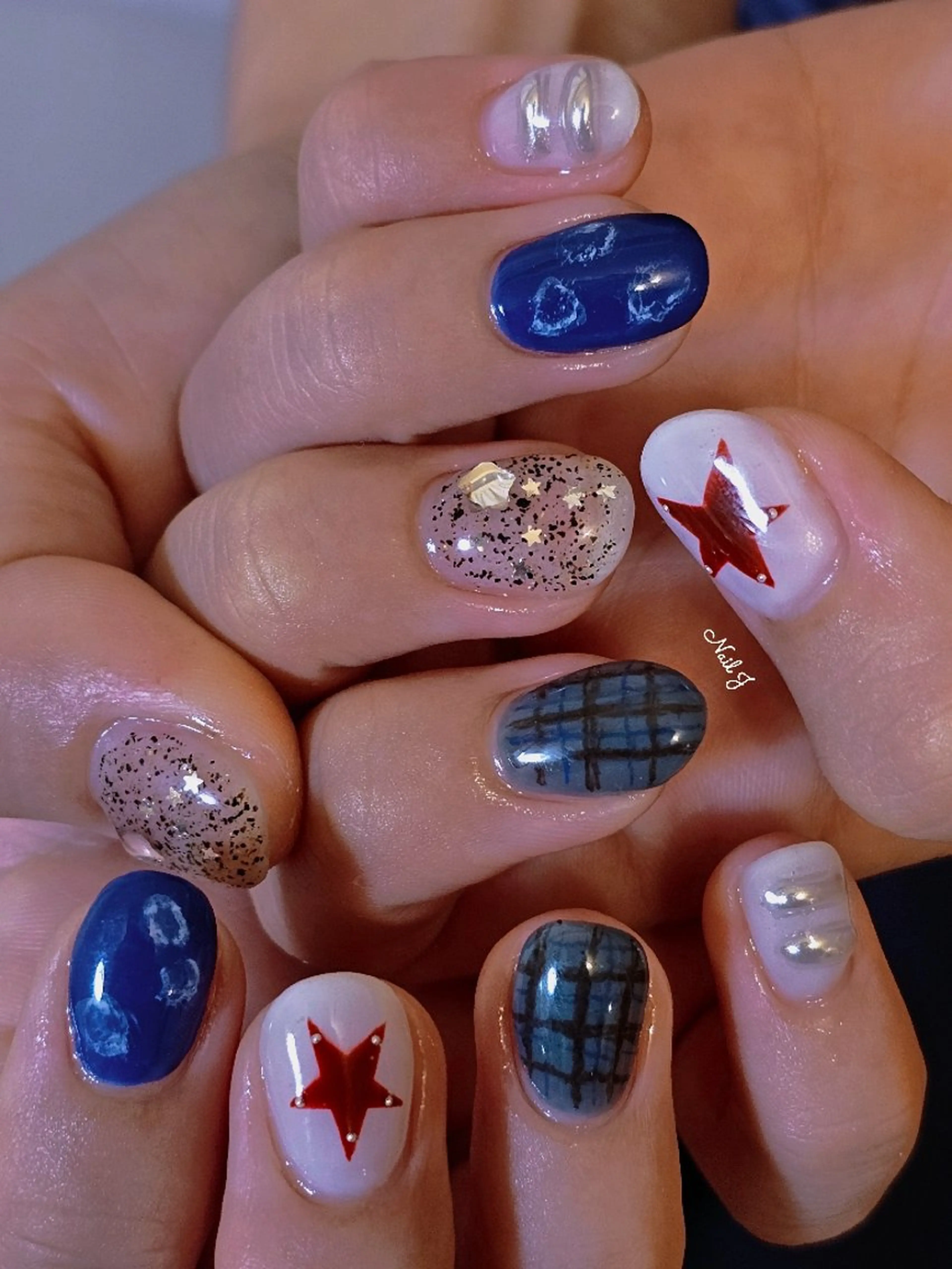 ネイル 韓国ネイル 持ち込み ニュアンスネイル ハンドネイル Nail Jのネイルデザイン