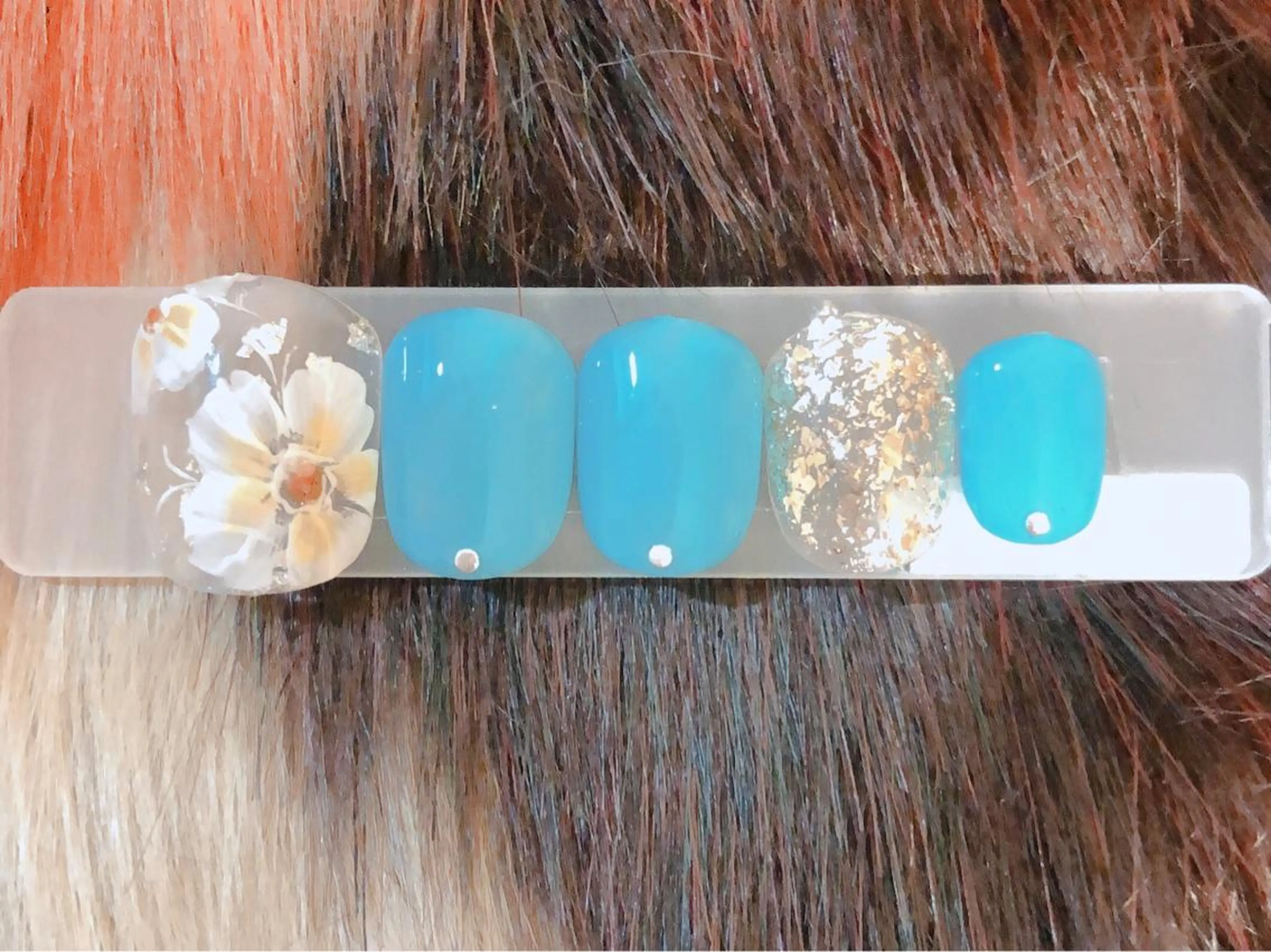 ミディアム ネイル 長さ出し専門 nynaのネイルデザイン