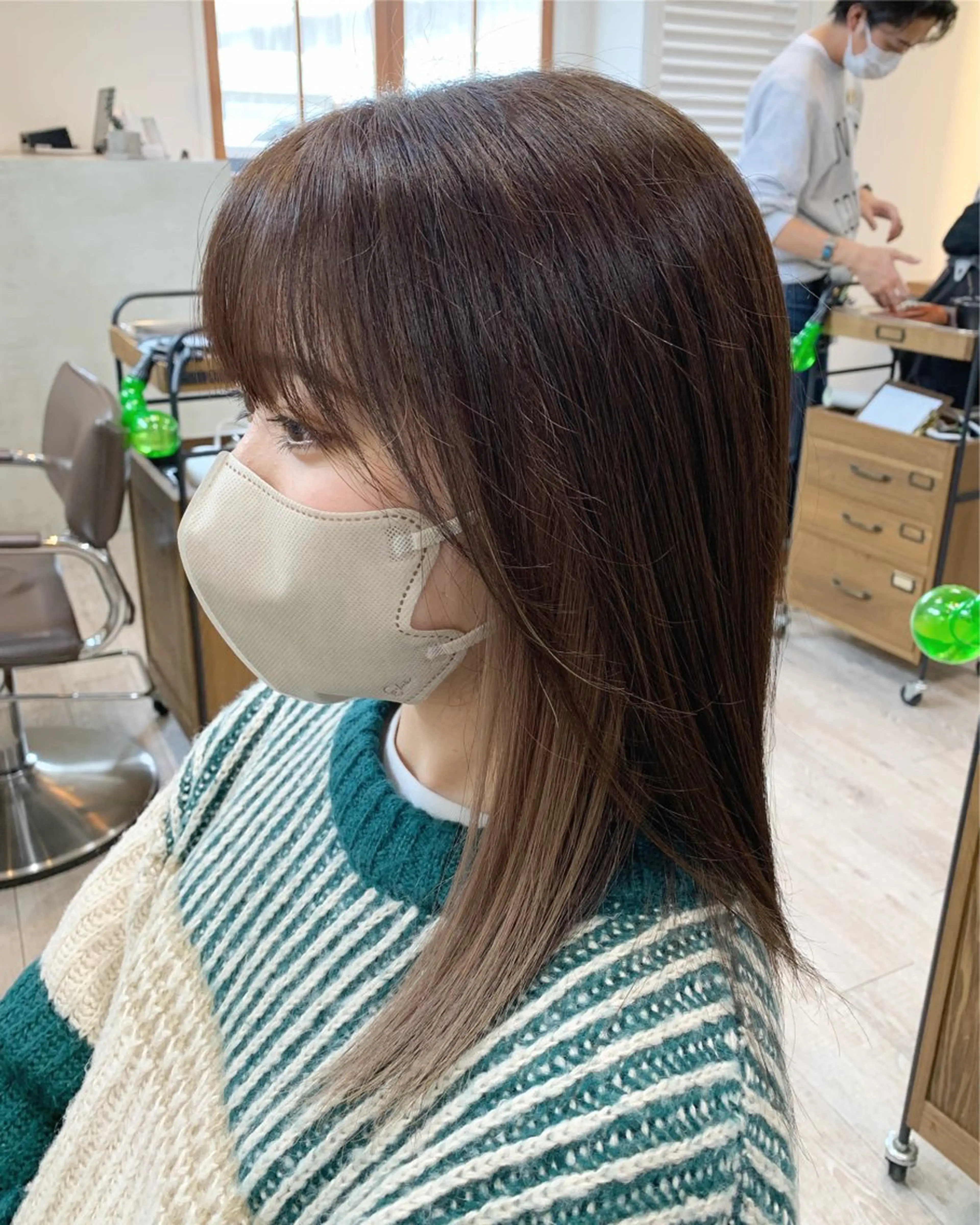 ミディアム ヘアカラー 渡邉 真夕のヘアスタイル