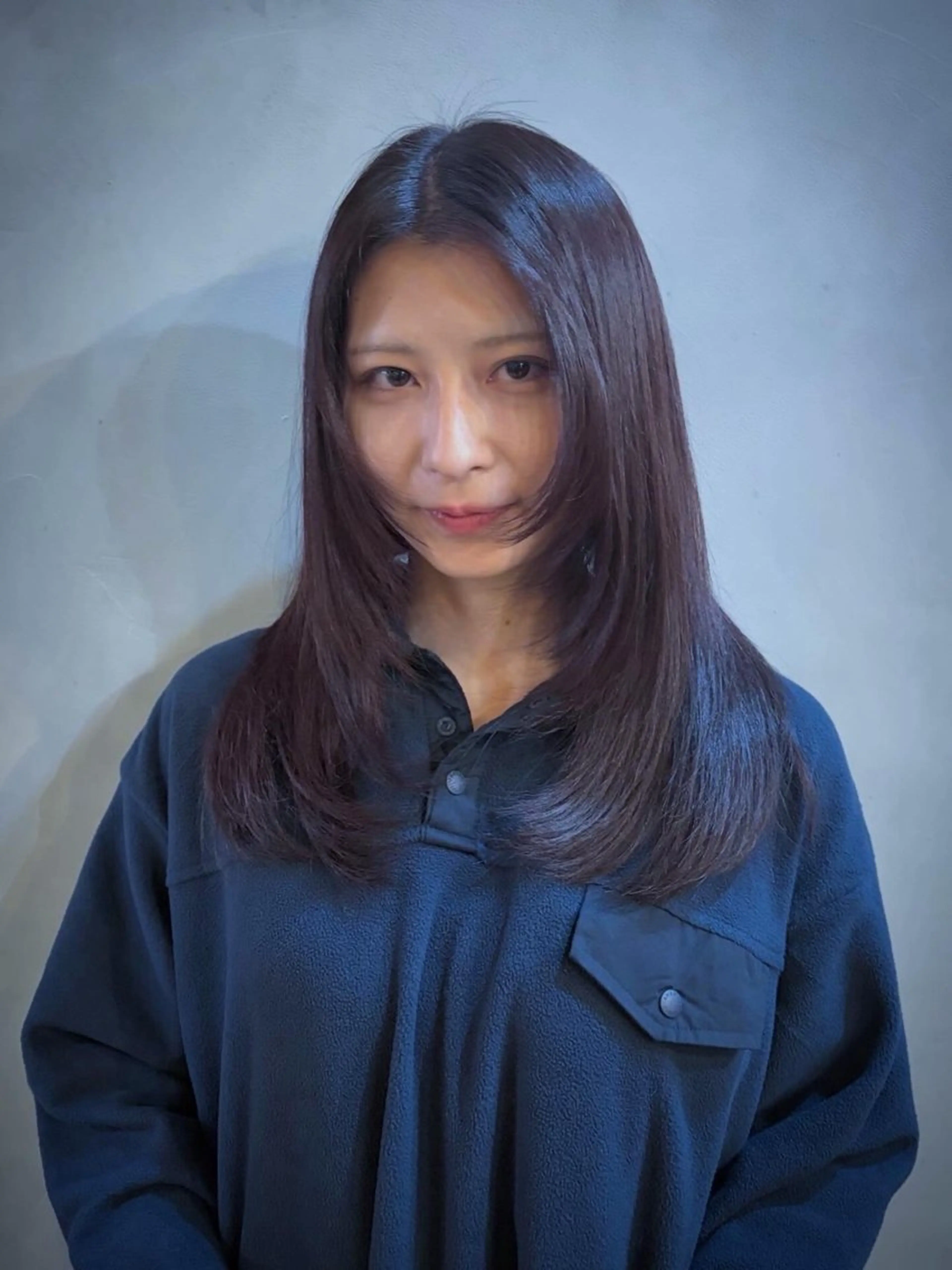 ミディアム カラー ヘアカラー トリートメント 艶カラー✨️ 須澤亮斗のヘアスタイル