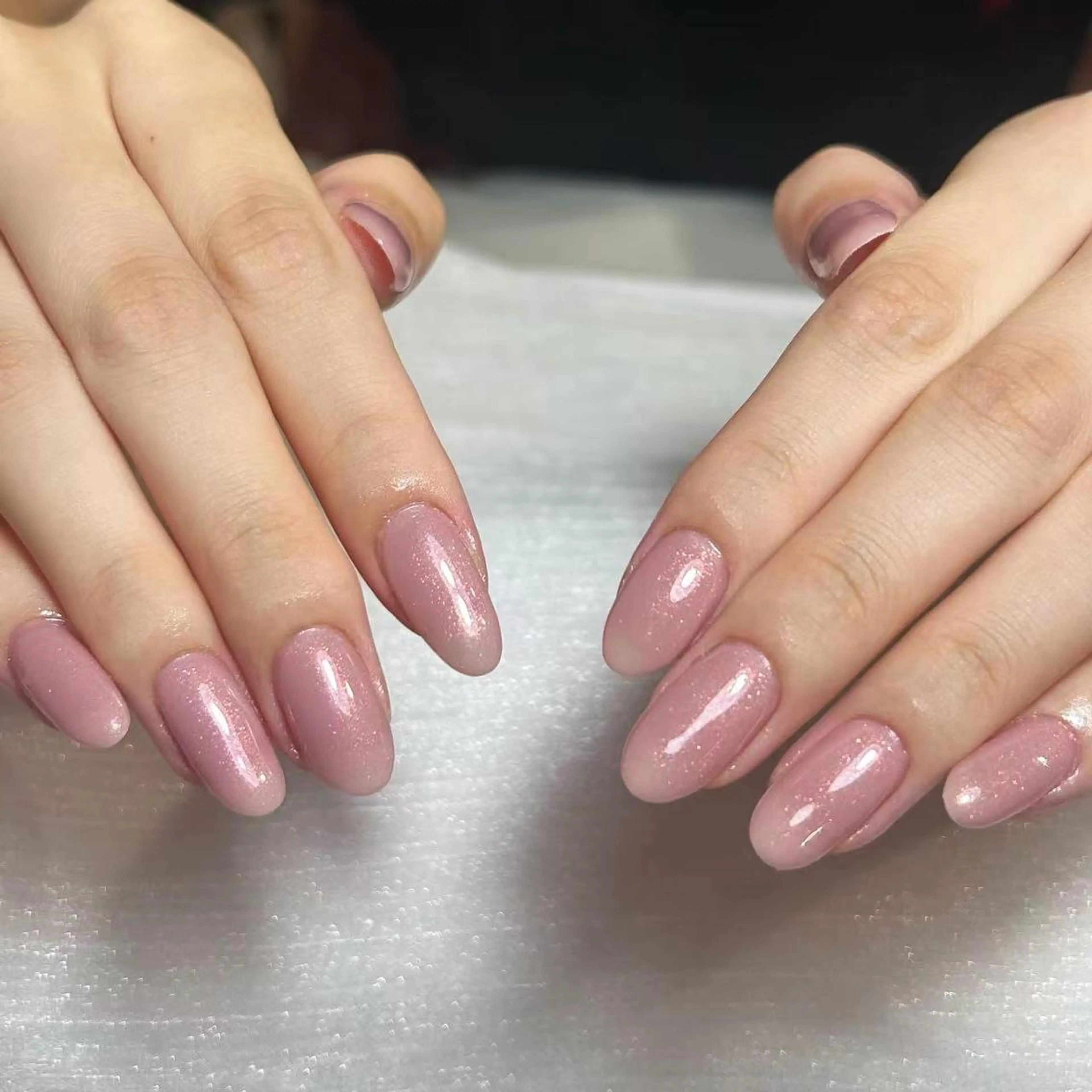 ネイル アートネイル オーロラネイル ガーリー キラキラネイル 韓国ネイル DIAMOND NailStudioのネイルデザイン