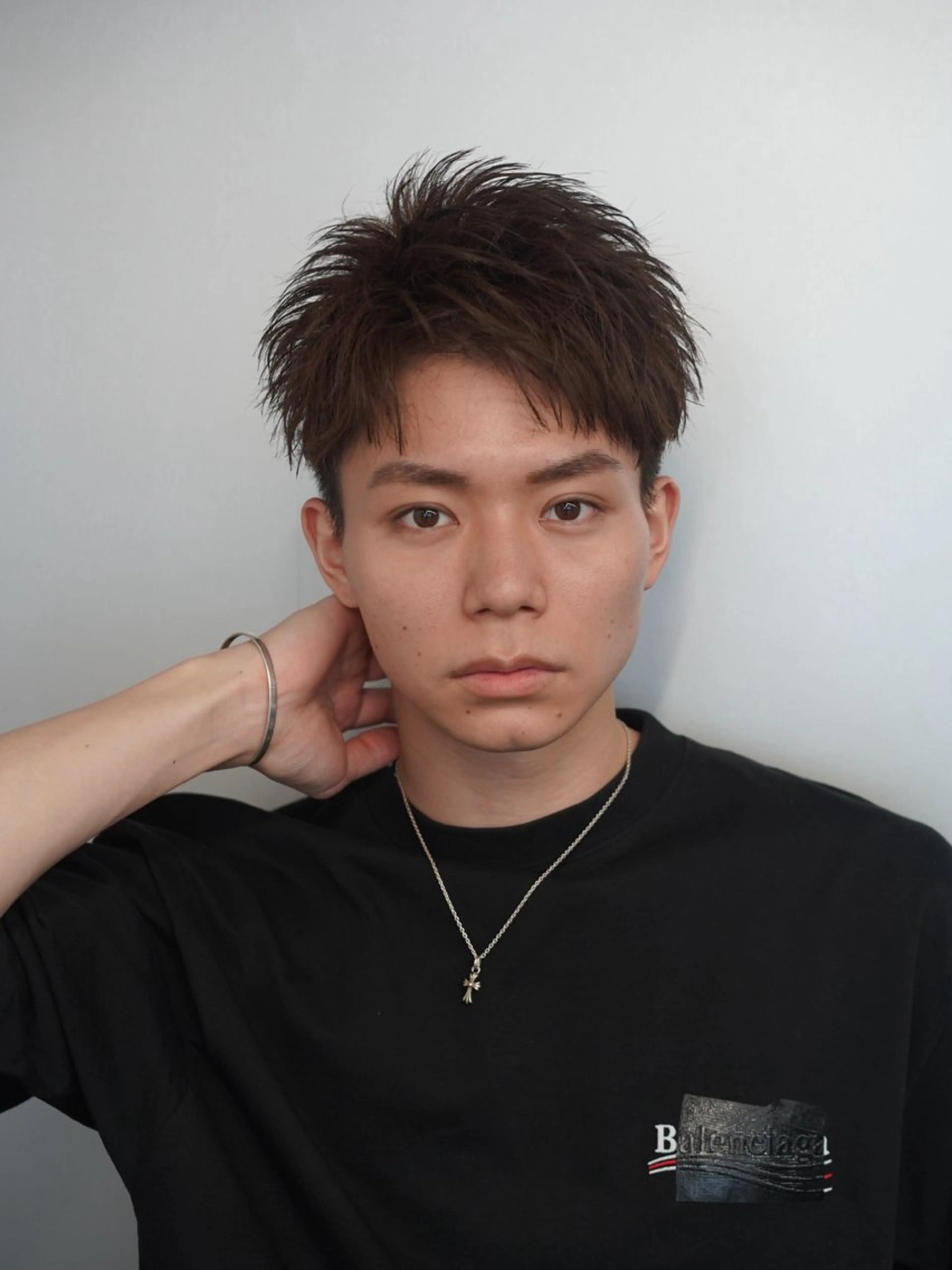 ショート メンズ メンズパーマ 波巻きパーマ fifth リュウセイのヘアスタイル