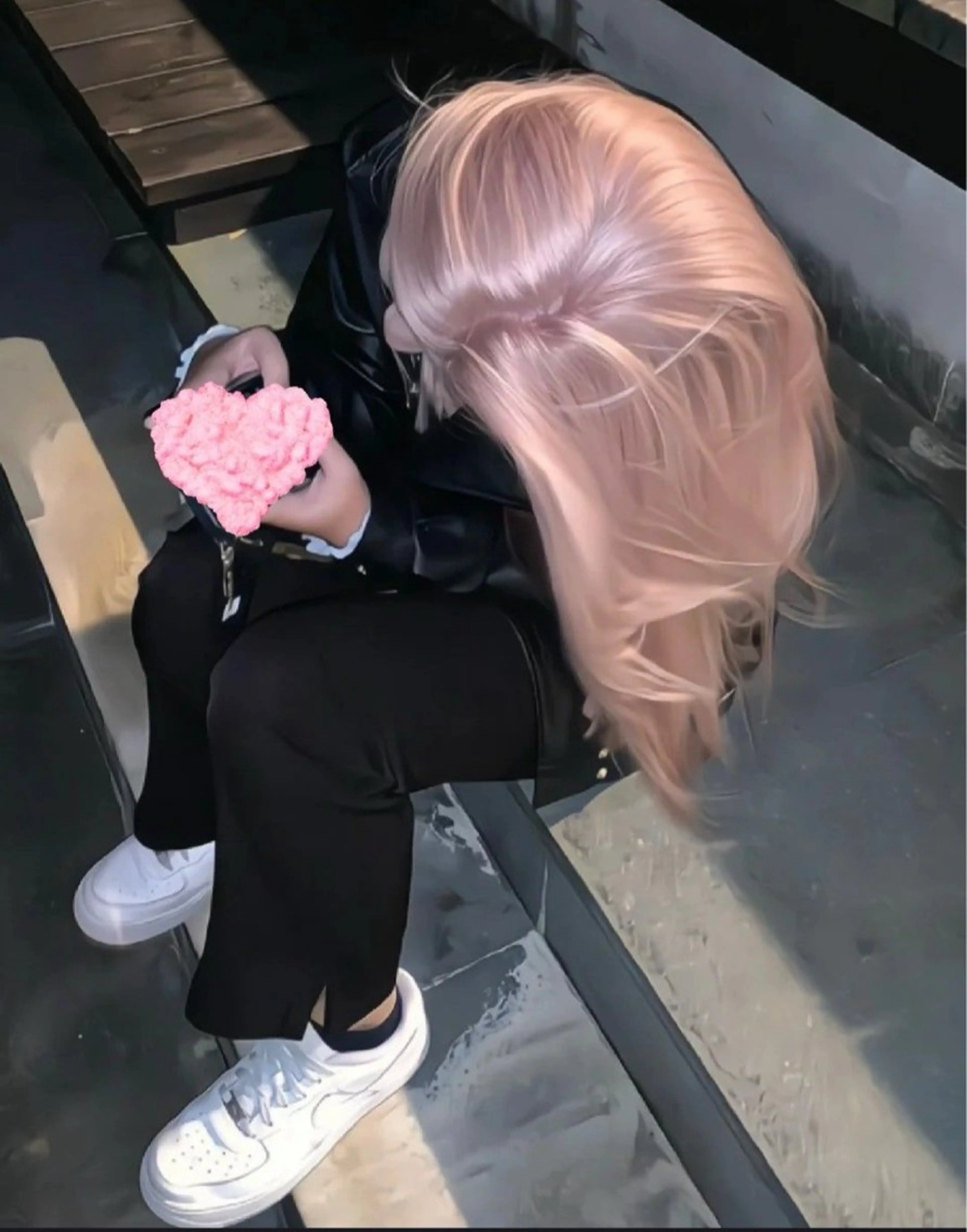 ロング カラー モテ髪💕ハイトーン ベージュ yuriaのヘアスタイル