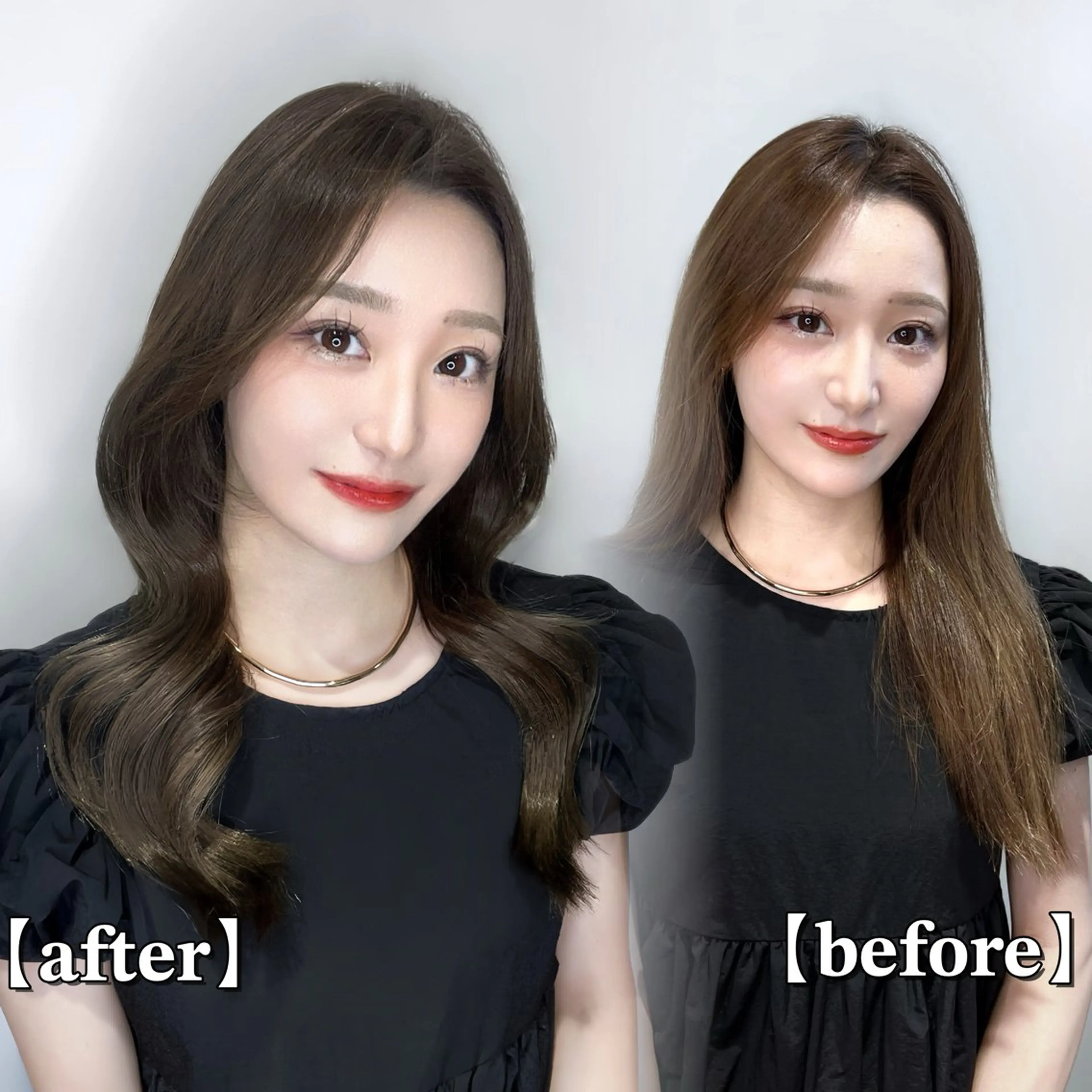 セミロング ヘアアレンジ 韓国風ヘア レイヤーカット トリートメント ワンホンレイヤー 🏅韓国ヘア/新宿/ レイヤー/KSukeのヘアスタイル