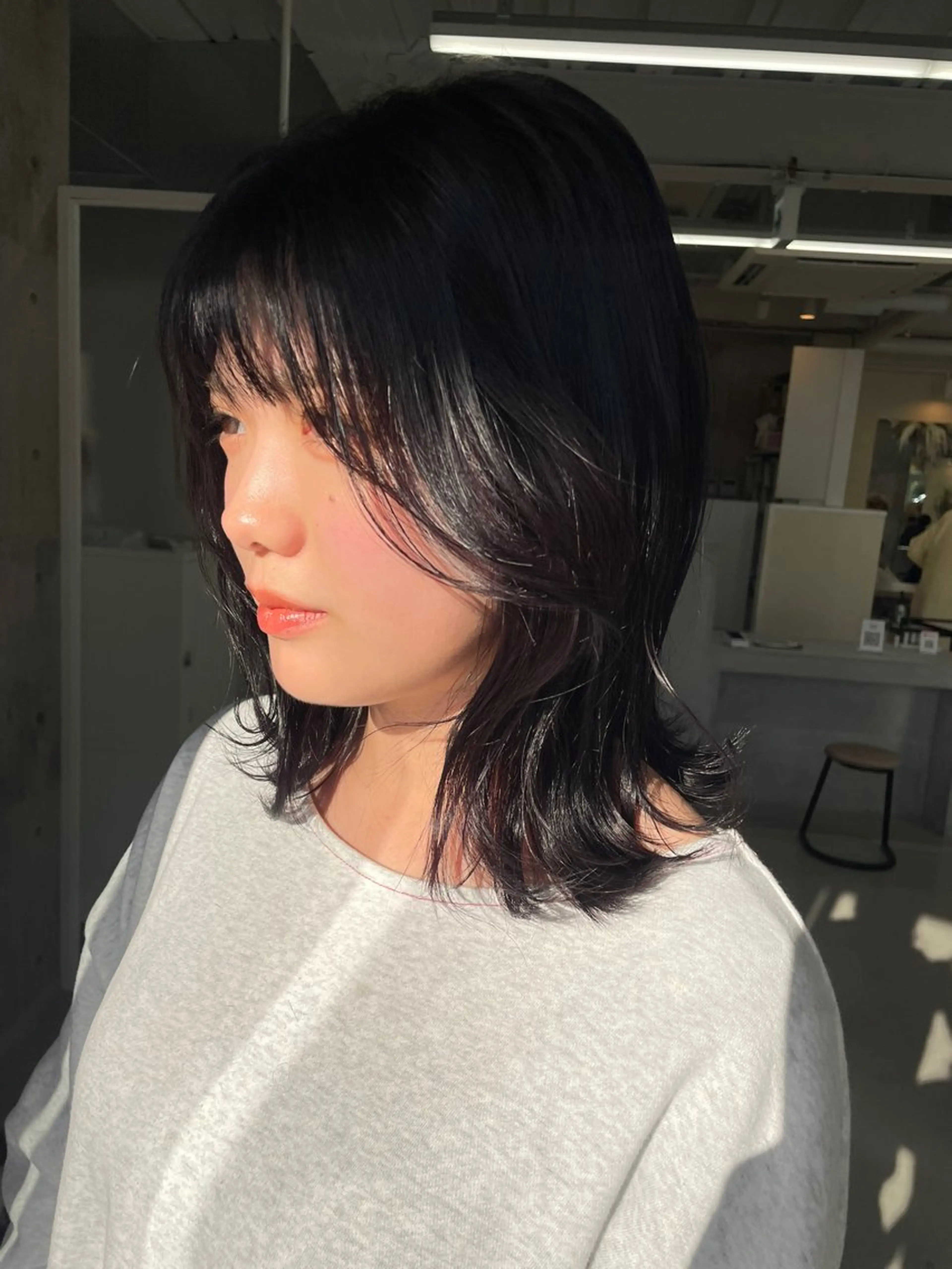 ミディアム ヘアカラー トリートメント 松村 友里圭のヘアスタイル
