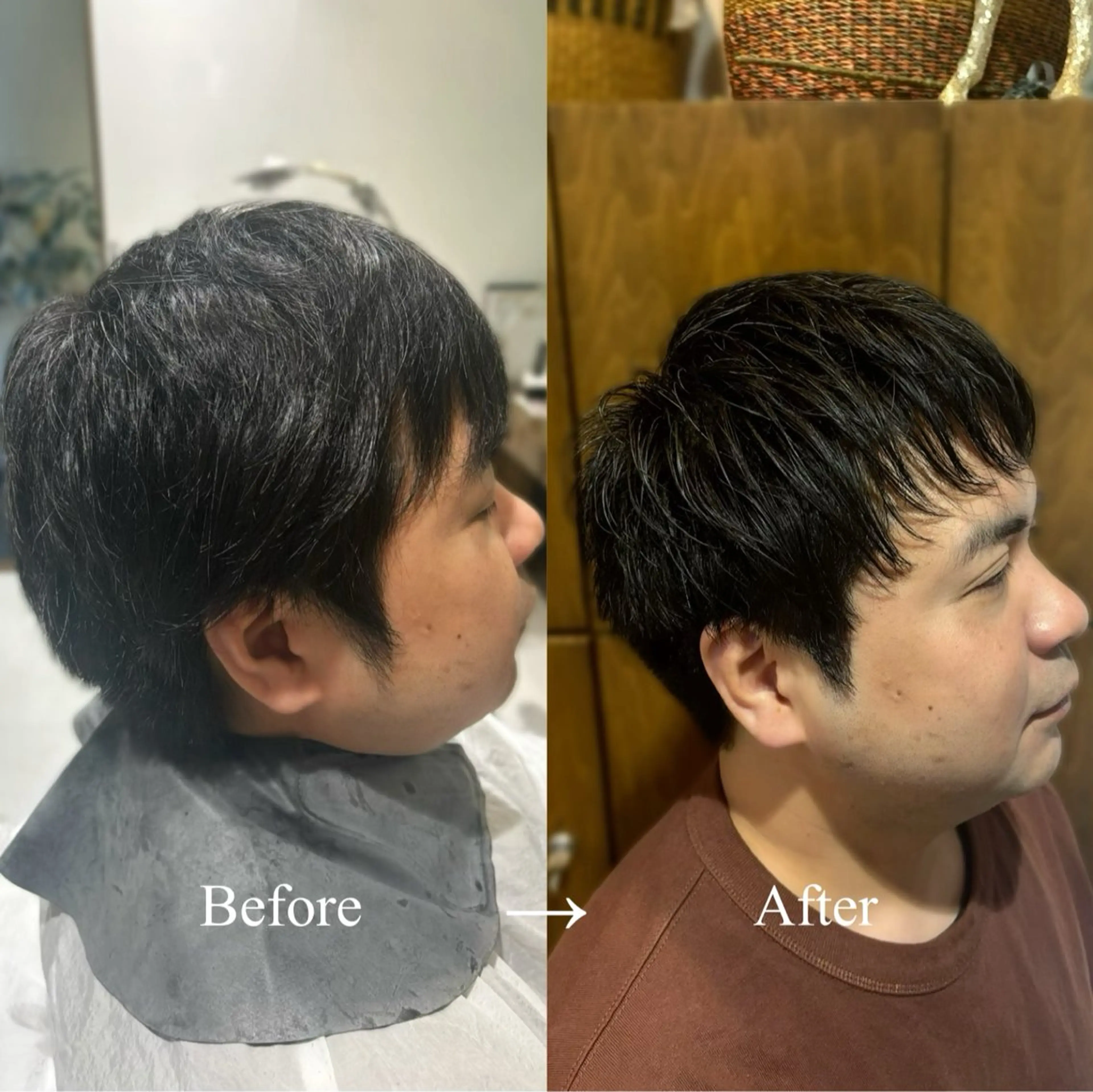 ミディアム メンズ レイヤーカット/艶髪 /パーマaikoのヘアスタイル