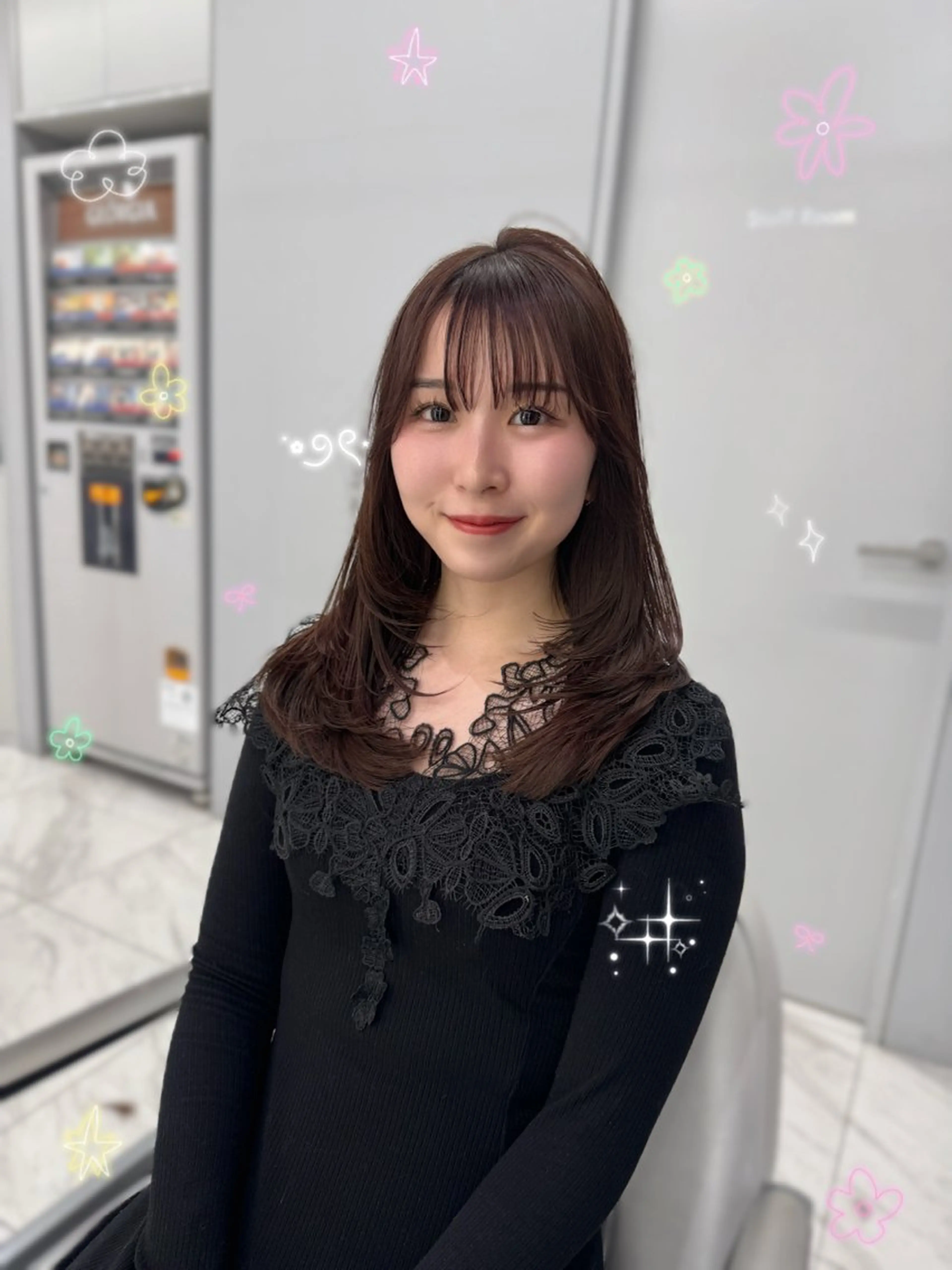 ミディアム 艶 ケアブリーチ 🎀🩵RISAのヘアスタイル