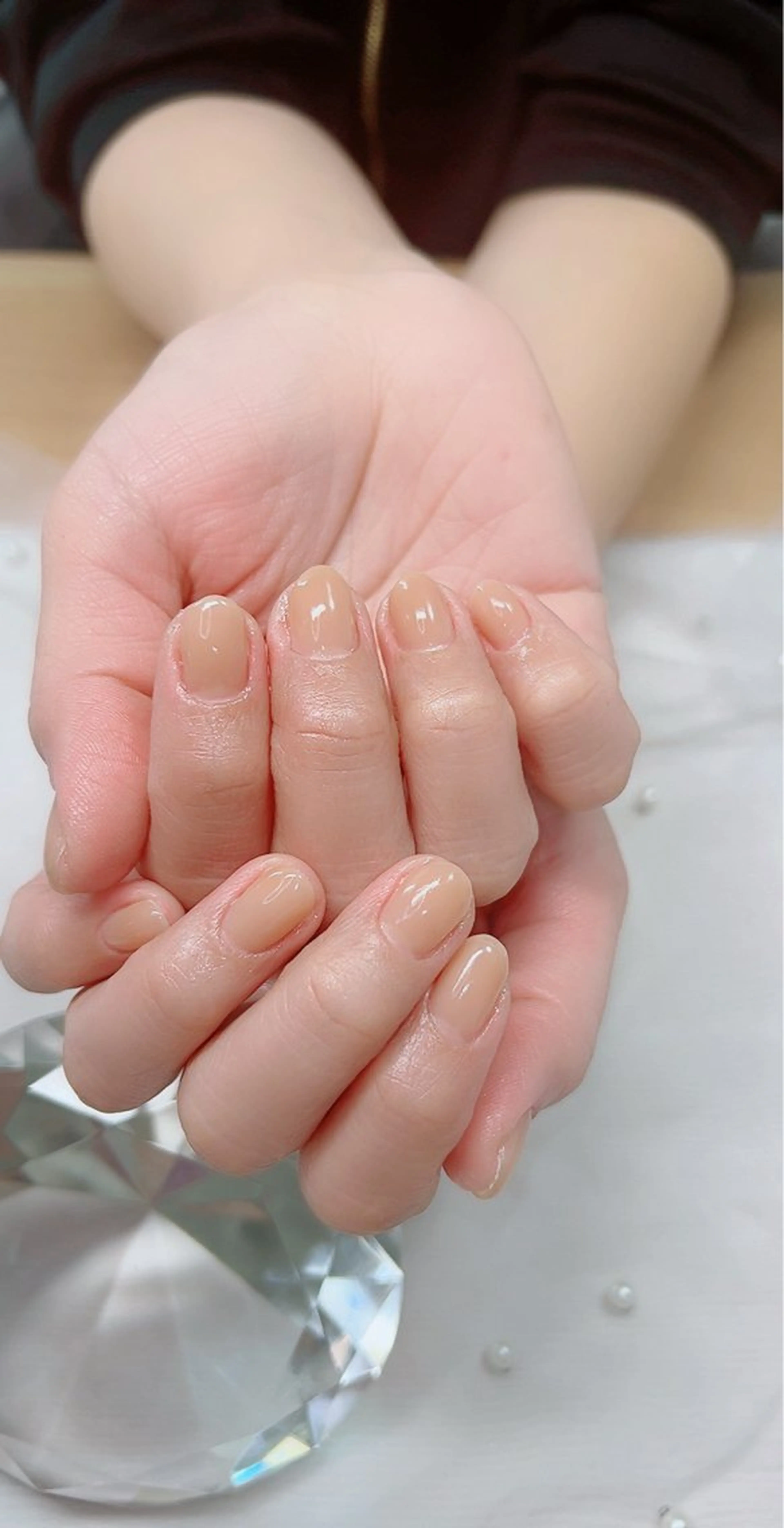 ネイル オフィスネイル ワンカラーネイル シンプルネイル Cute Tips nailのネイルデザイン