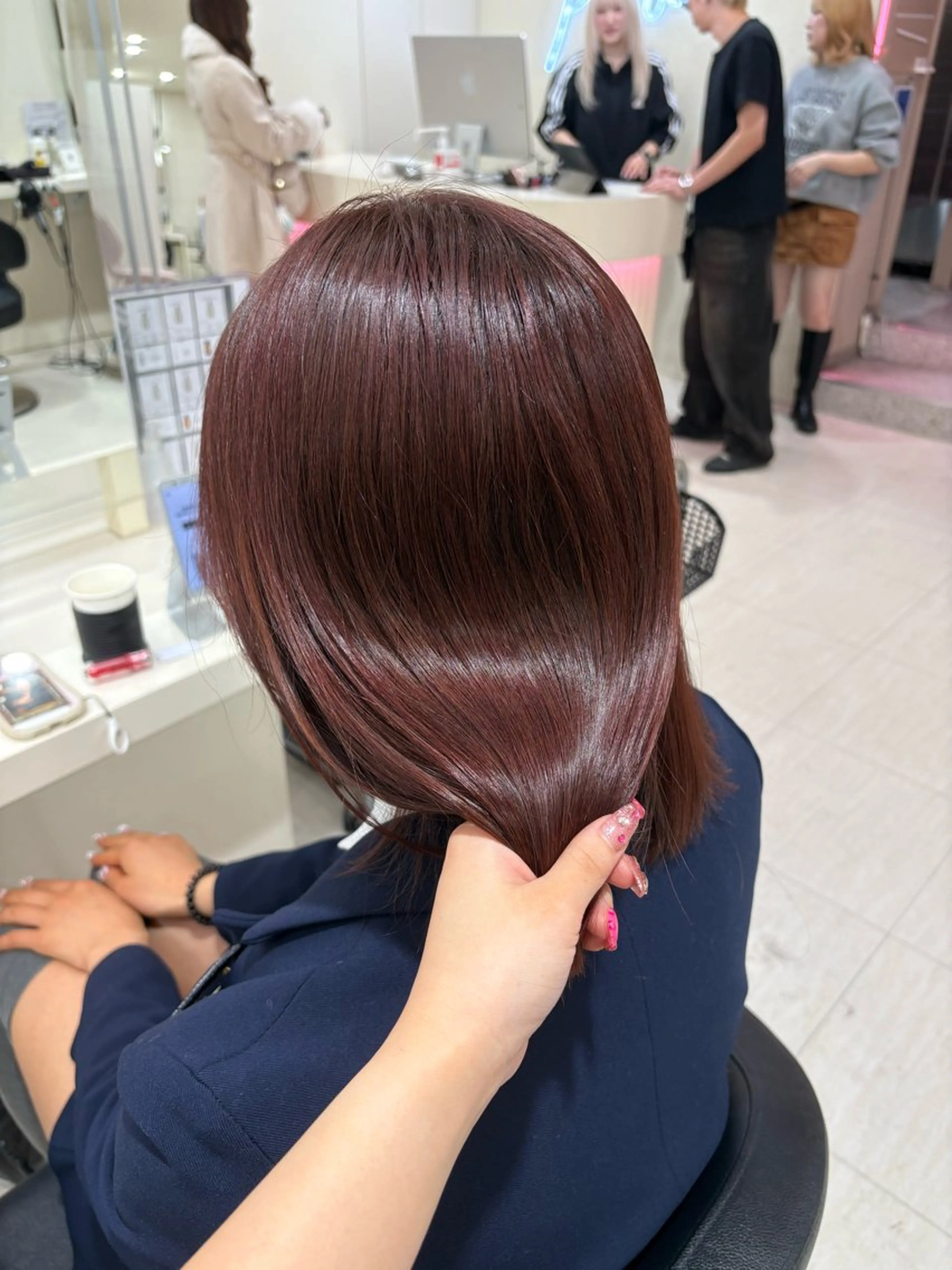 ロング カラー ヘアアレンジ ヘアカラー 💟RINNA 艶カラー💟のヘアスタイル