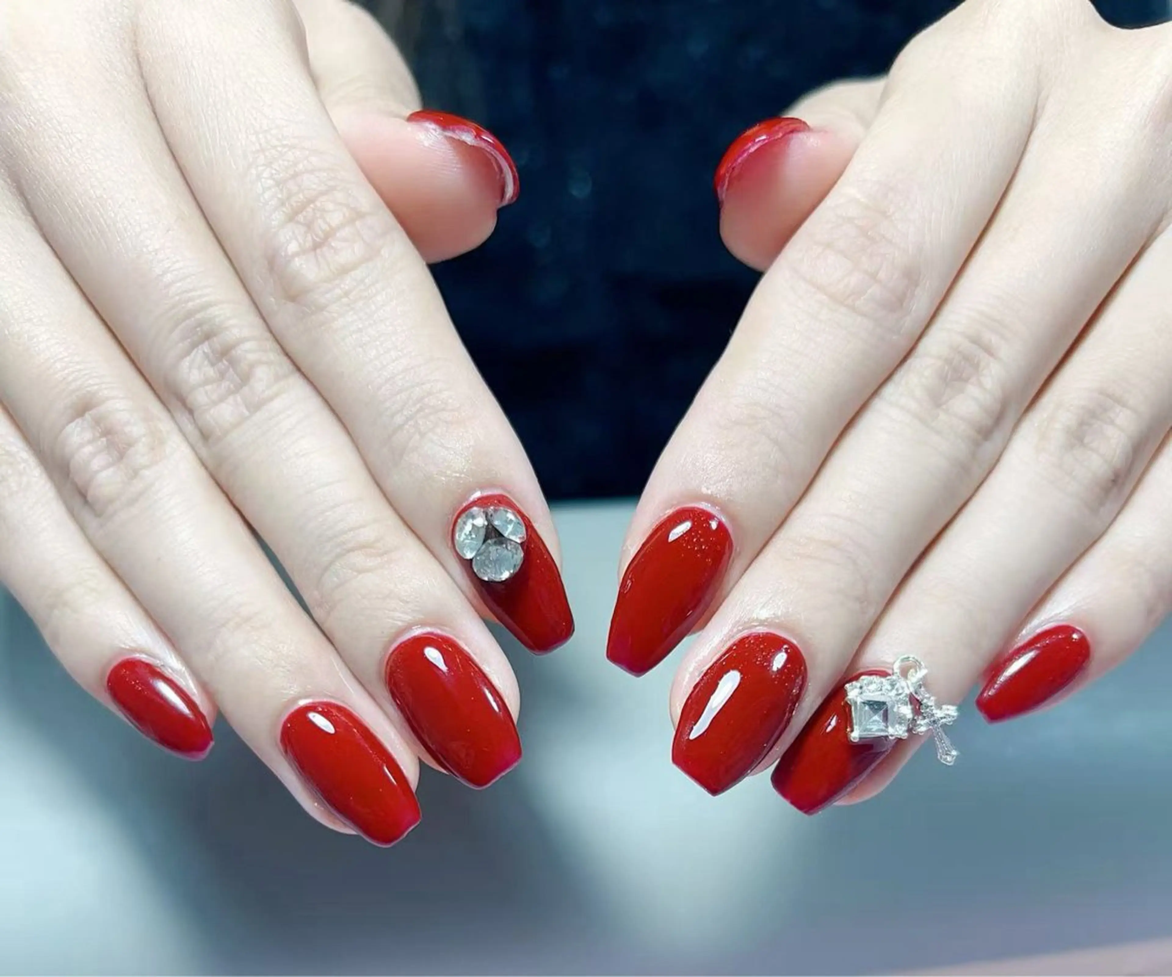 ネイル アートネイル チークネイル 長さ出し フラワーネイル フットネイル な なのネイルデザイン