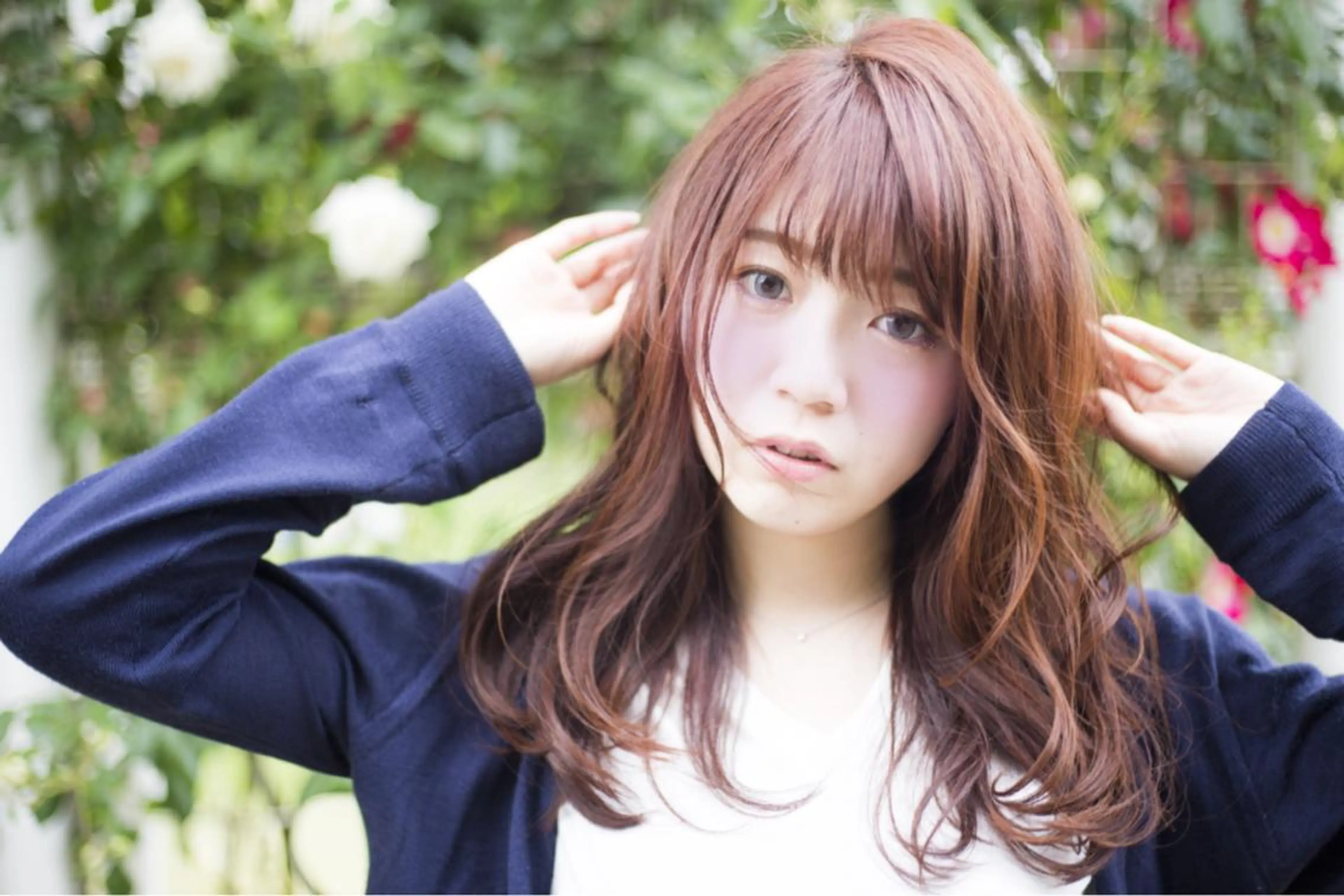 ミディアム セミロング ロング カラー Re:ta Hair 飯田淳平のヘアスタイル