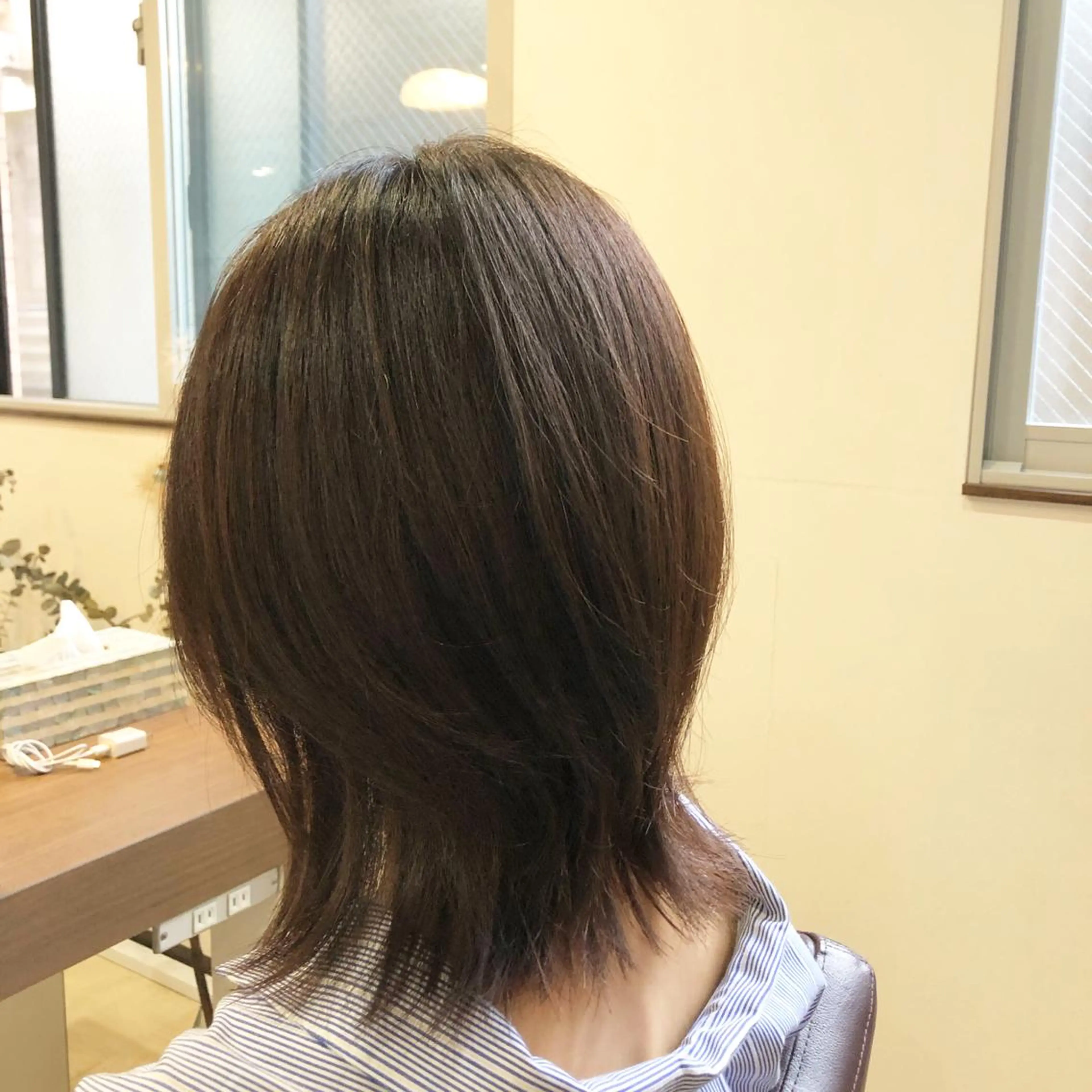 ミディアム くびれヘア SOL .✂︎ 松永李帆のヘアスタイル