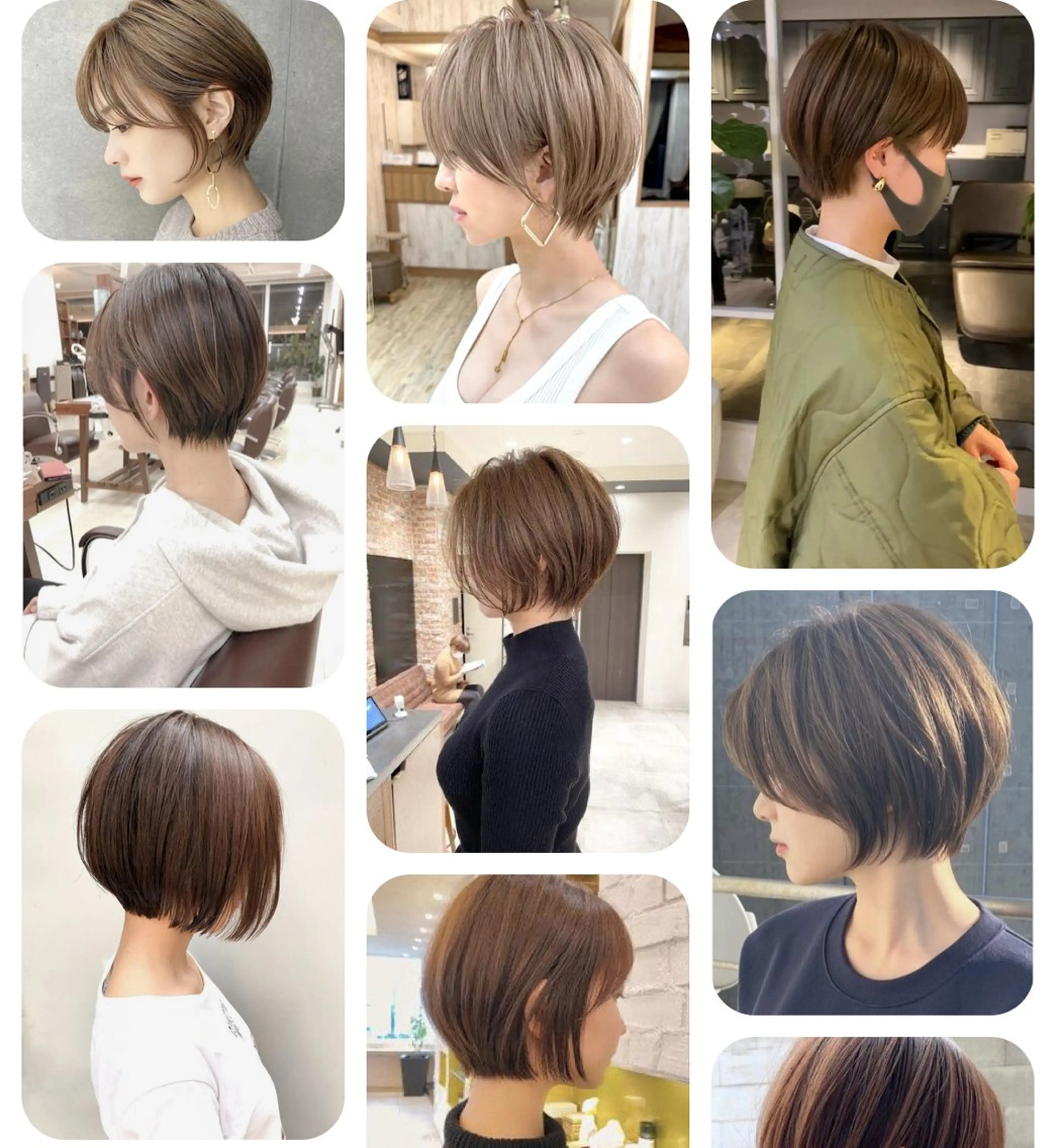 ショート とまべちひな/ショー ト/透明感カラーのヘアスタイル