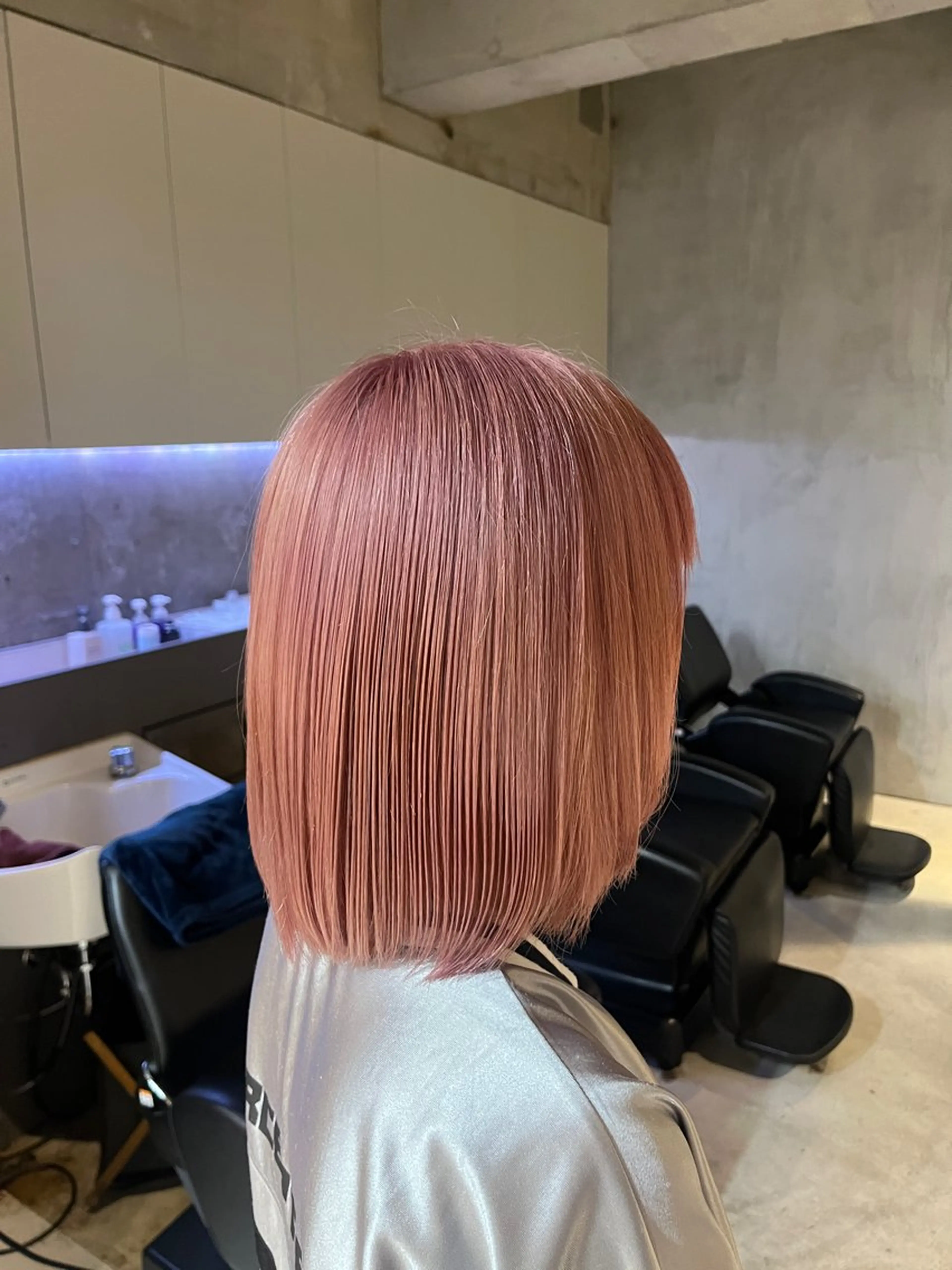 ショート カラー ベージュカラー ピンクカラー ピンクベージュ ヘアカラー elima 調布所属・ちせ/ 透明感カラー /調布˚ 🦢₊✧のヘアスタイル