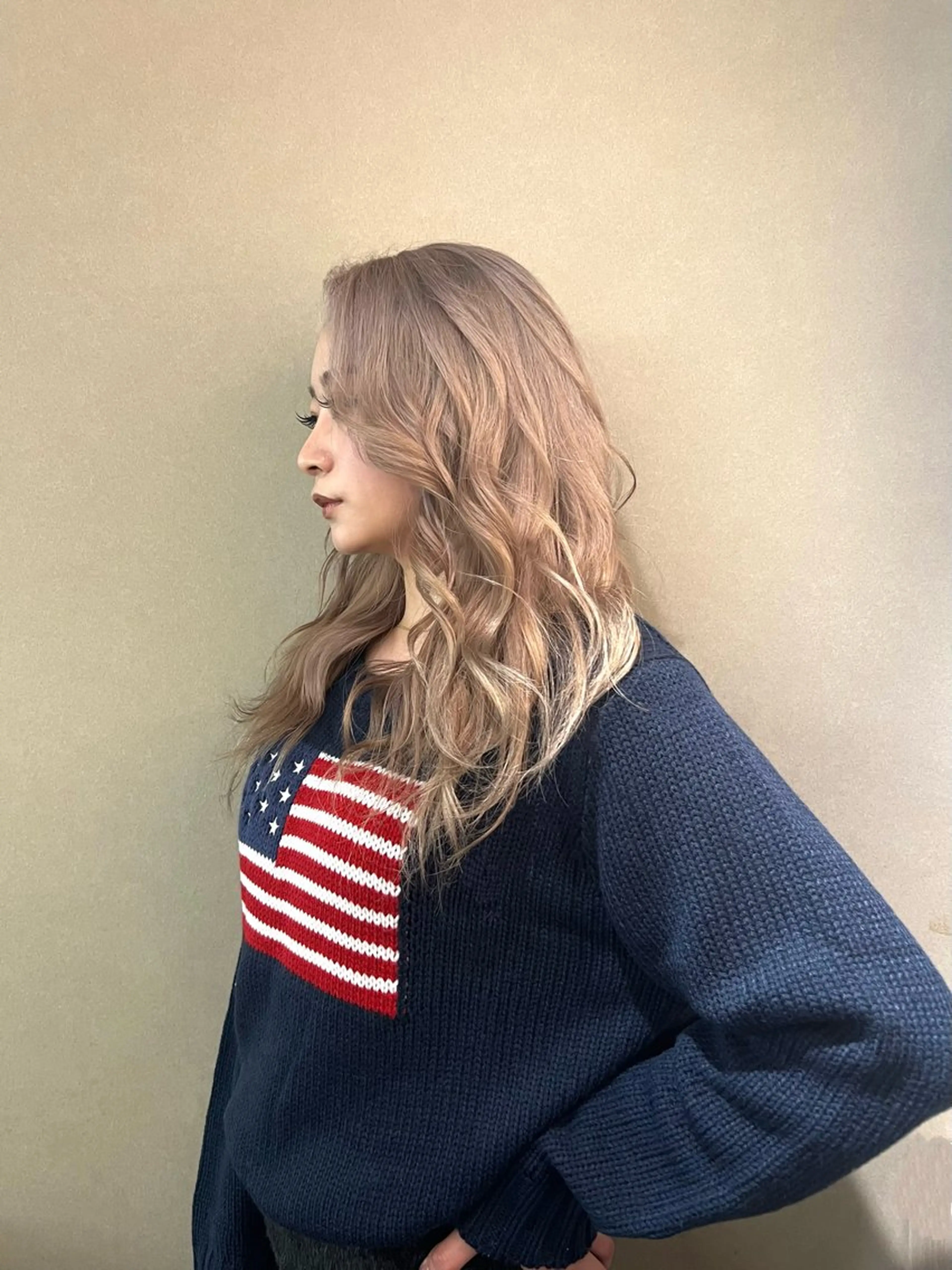 セミロング カラー 💖梅田レイヤー💖 副店長Tsubasaのヘアスタイル