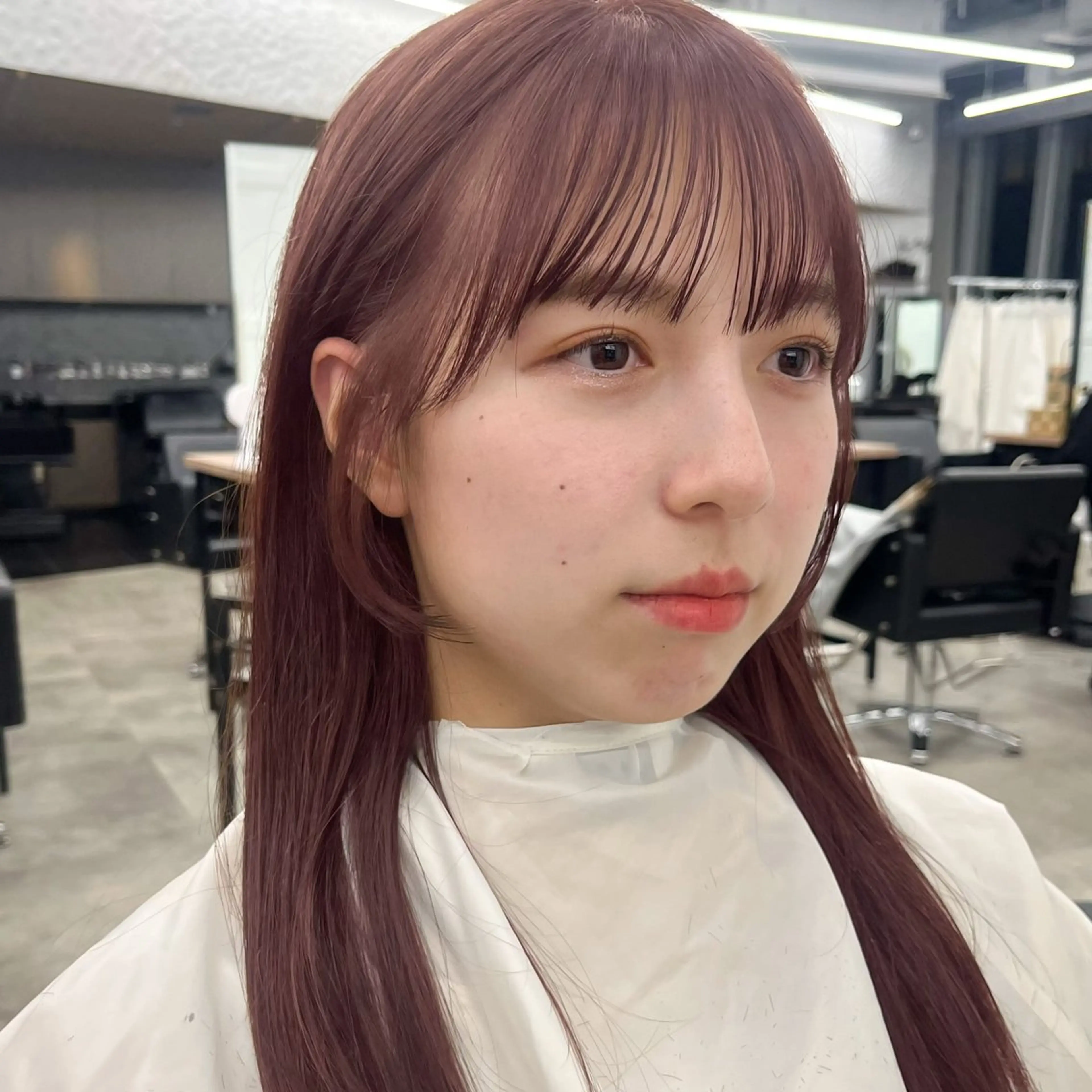 ミディアム カラー 暖色/艶髪/ボブ/ ショート/Ayaのヘアスタイル