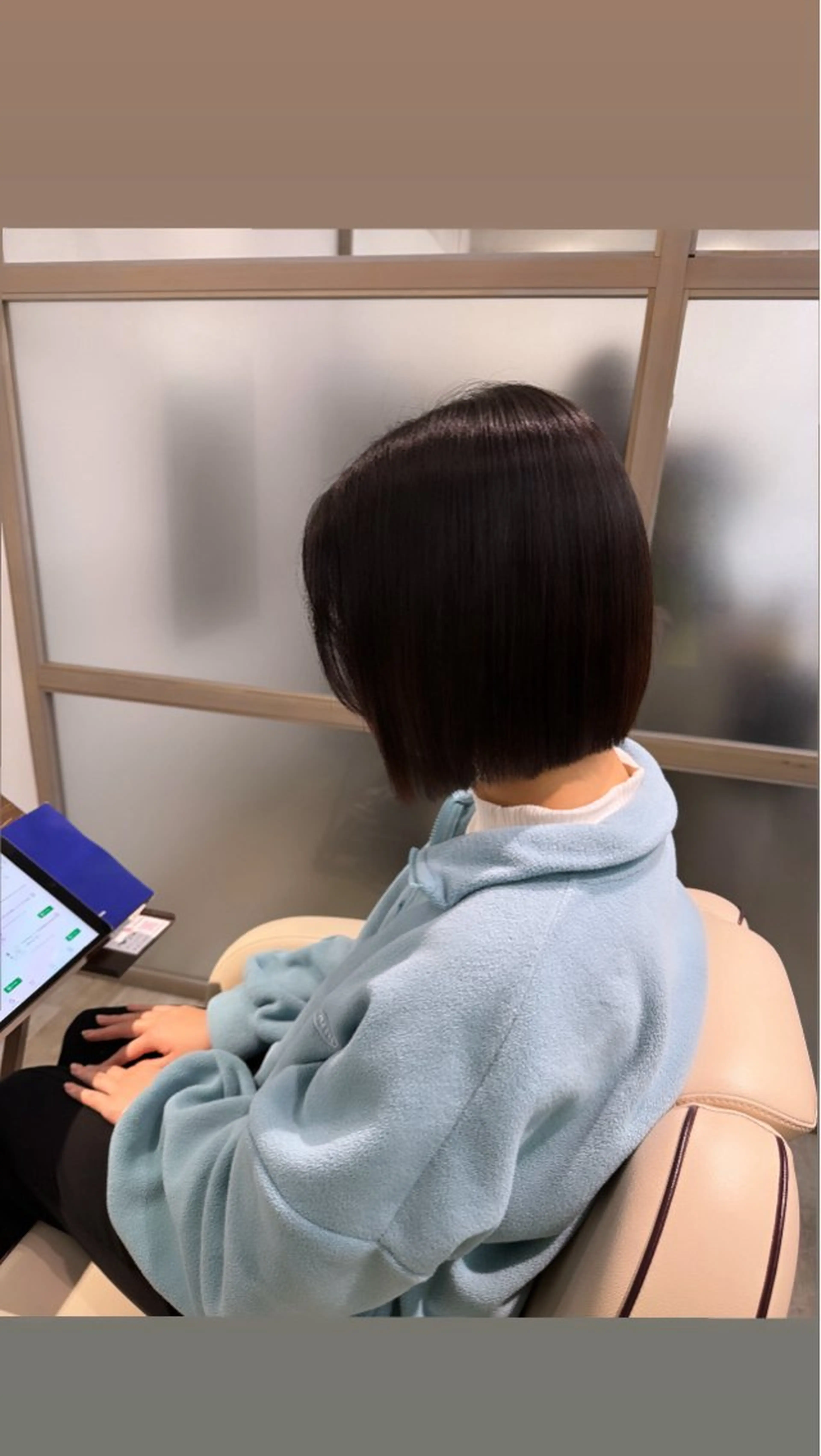 ミディアム ボブ 髪質改善 トリートメント 髪質改善×艶カラー Haruのヘアスタイル