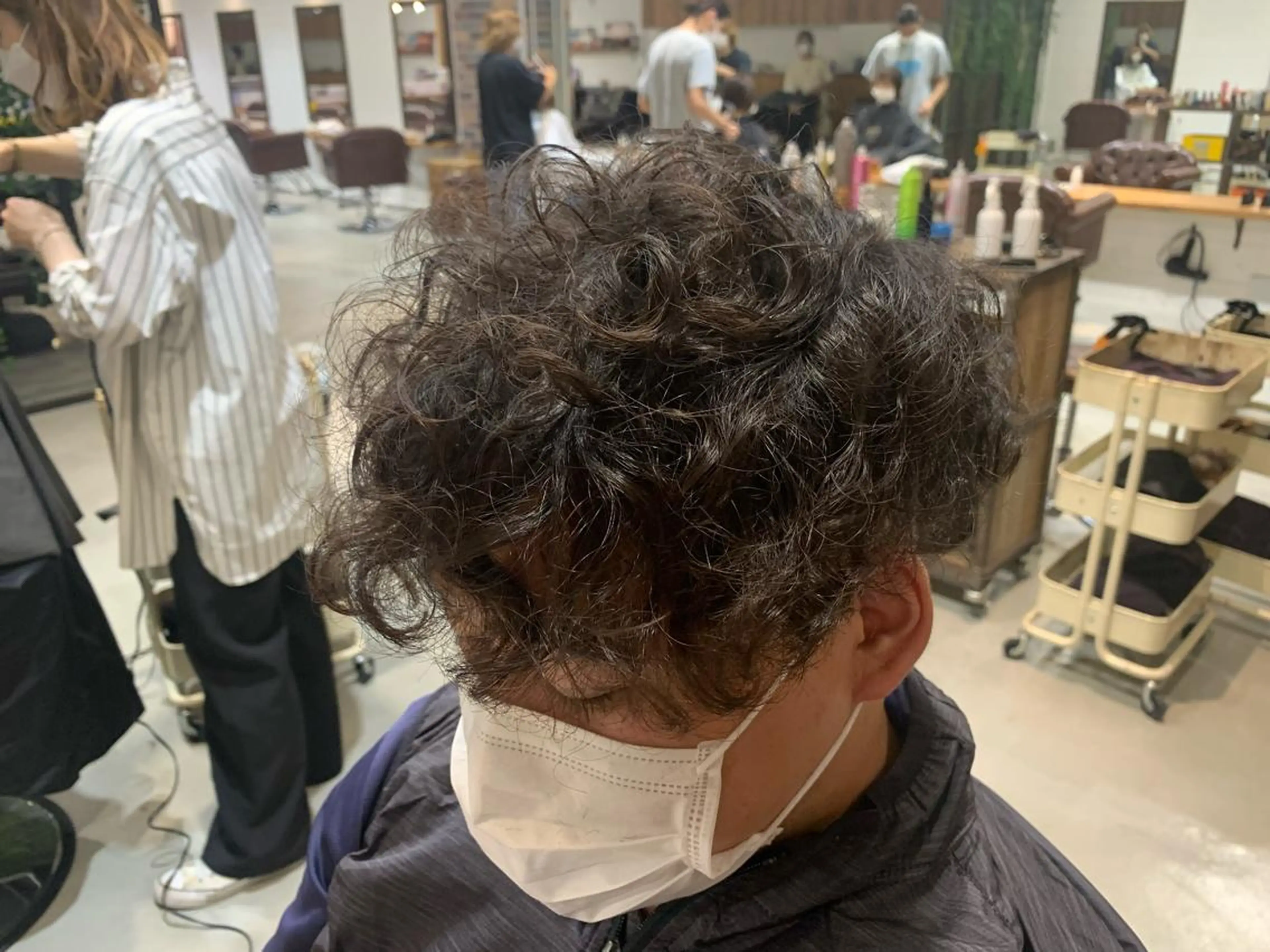 パーマ メンズ ショート🌼パーマ 本間正子のヘアスタイル