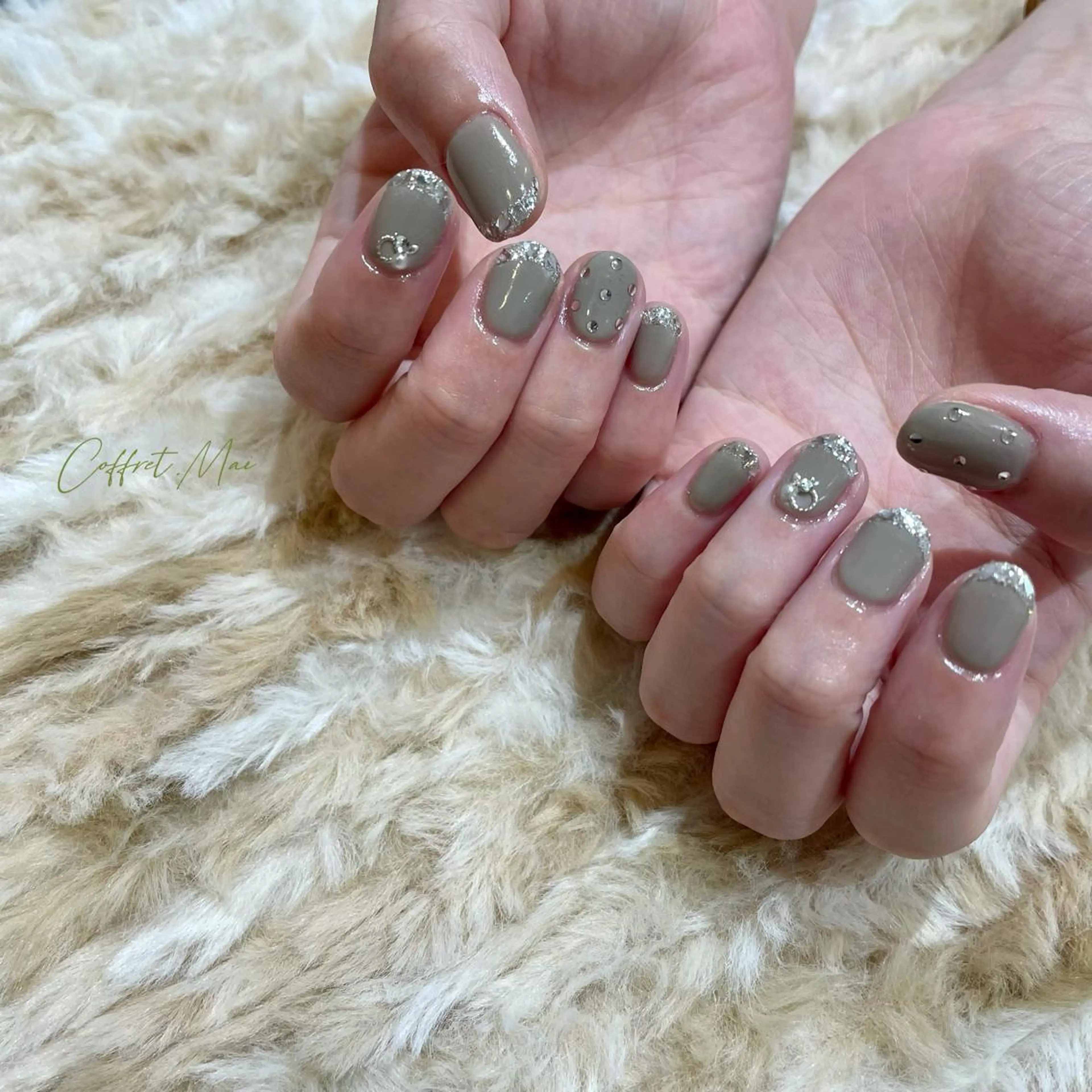 ネイル フレンチネイル ガラスフレンチ WOLTOKYO池袋 💕maiのネイルデザイン