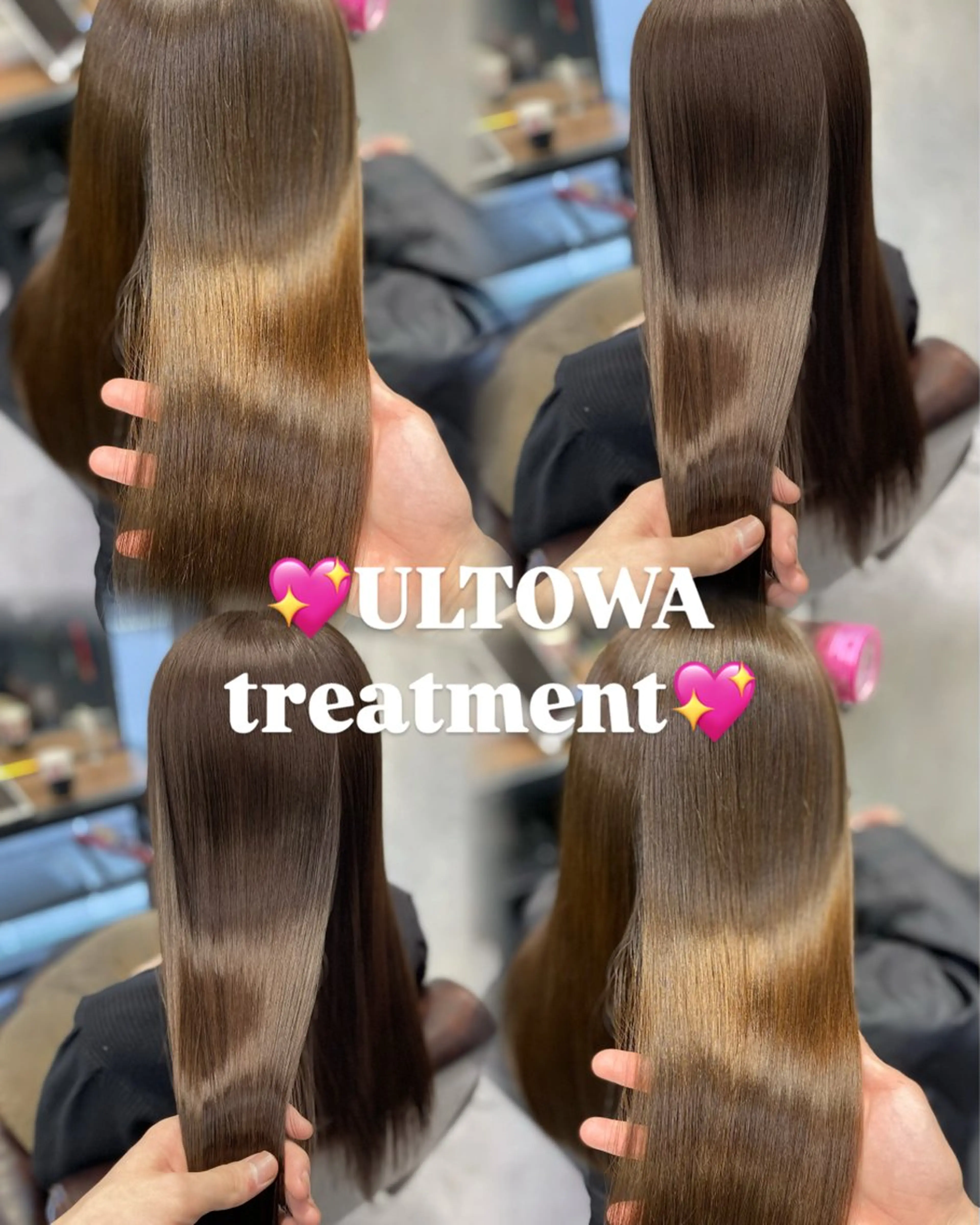 セミロング カット ヘアカラー トリートメント 韓国/ワンホンヘア 髪質改善/MaCoのヘアスタイル