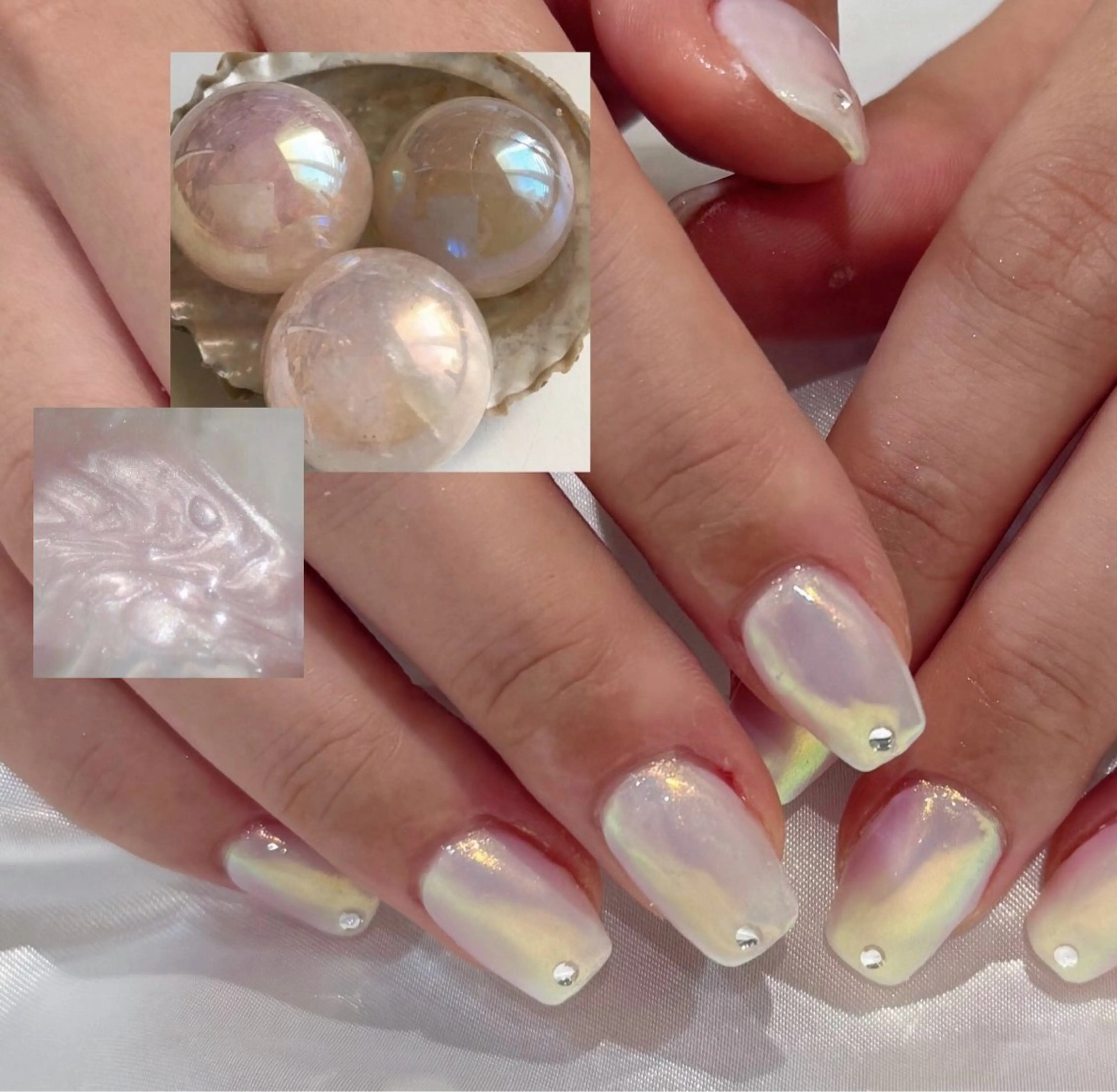 ネイル オーロラネイル ハンドネイル Hiyori ✧*。のネイルデザイン