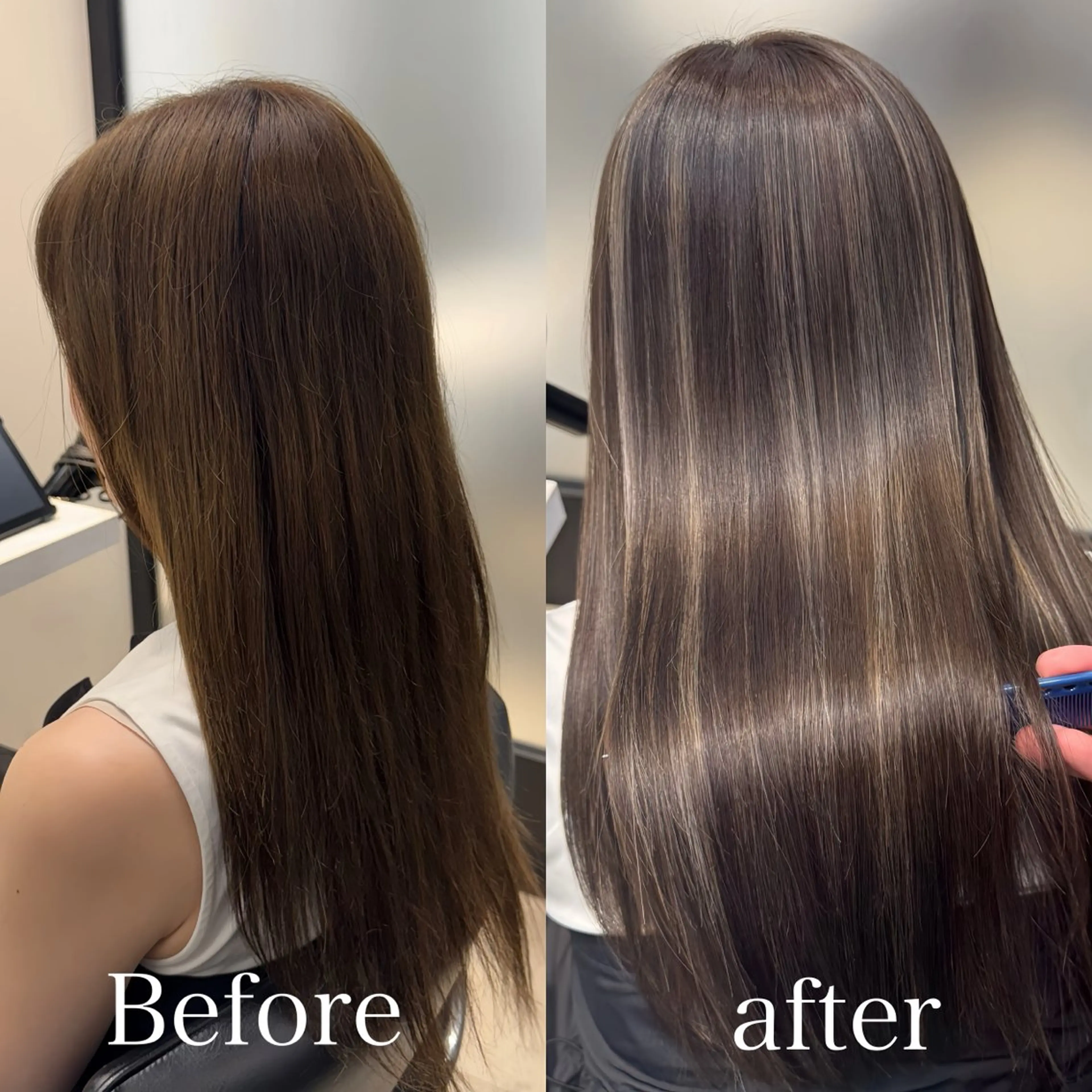 ロング カラー ブリーチ ケアブリーチ 透明感カラー ダブルカラー ハイライトカラー カット ヘアカラー トリートメント ハイライト／髪質改善 裕樹のヘアスタイル