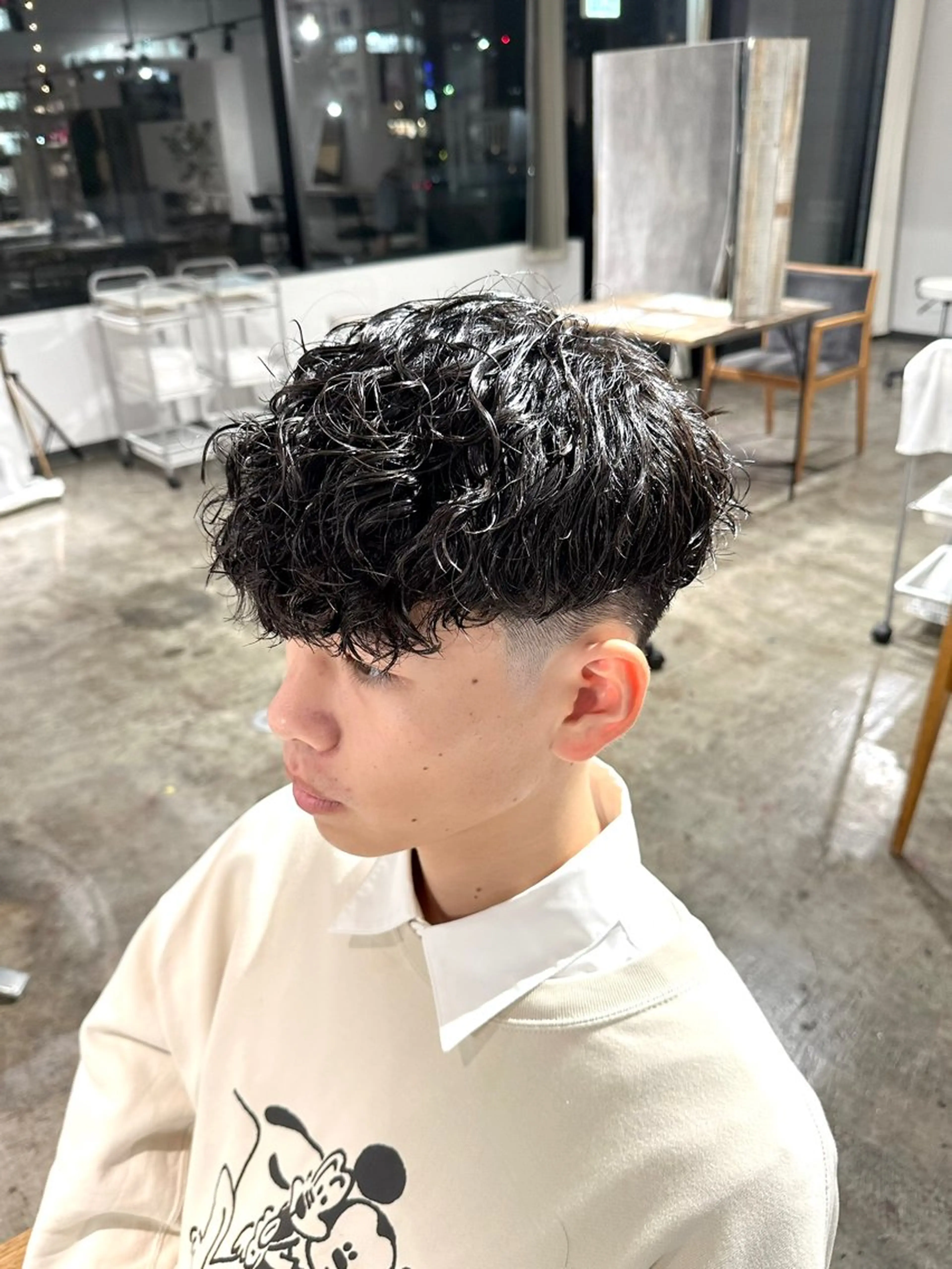 パーマ メンズ メンズパーマ スペインカール カット パーマ トリートメント 骨格補正施術/メンズ 専門美容師/YUYAのヘアスタイル