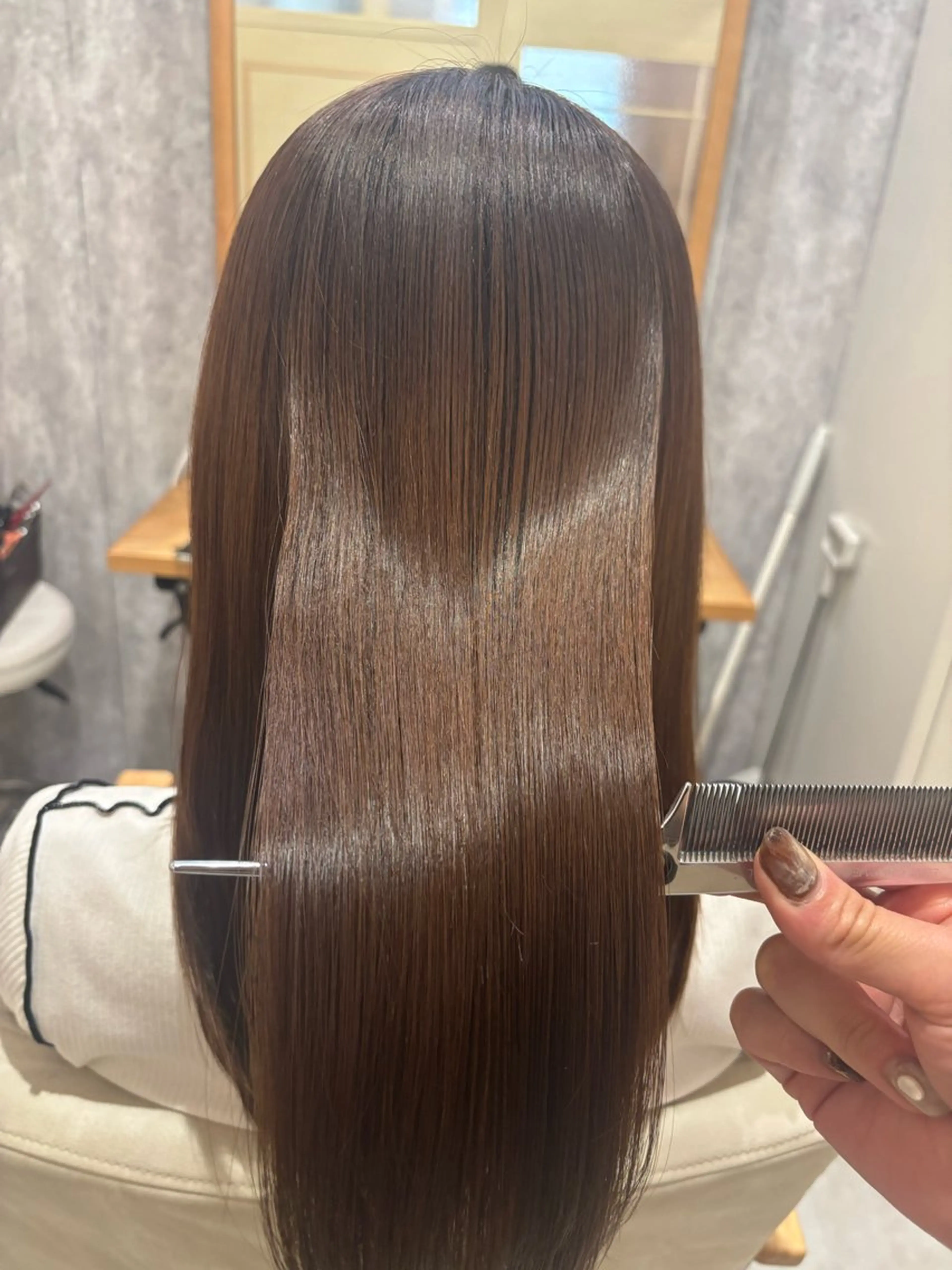 ロング KAEDE💖 縮毛矯正/艶カラーのヘアスタイル