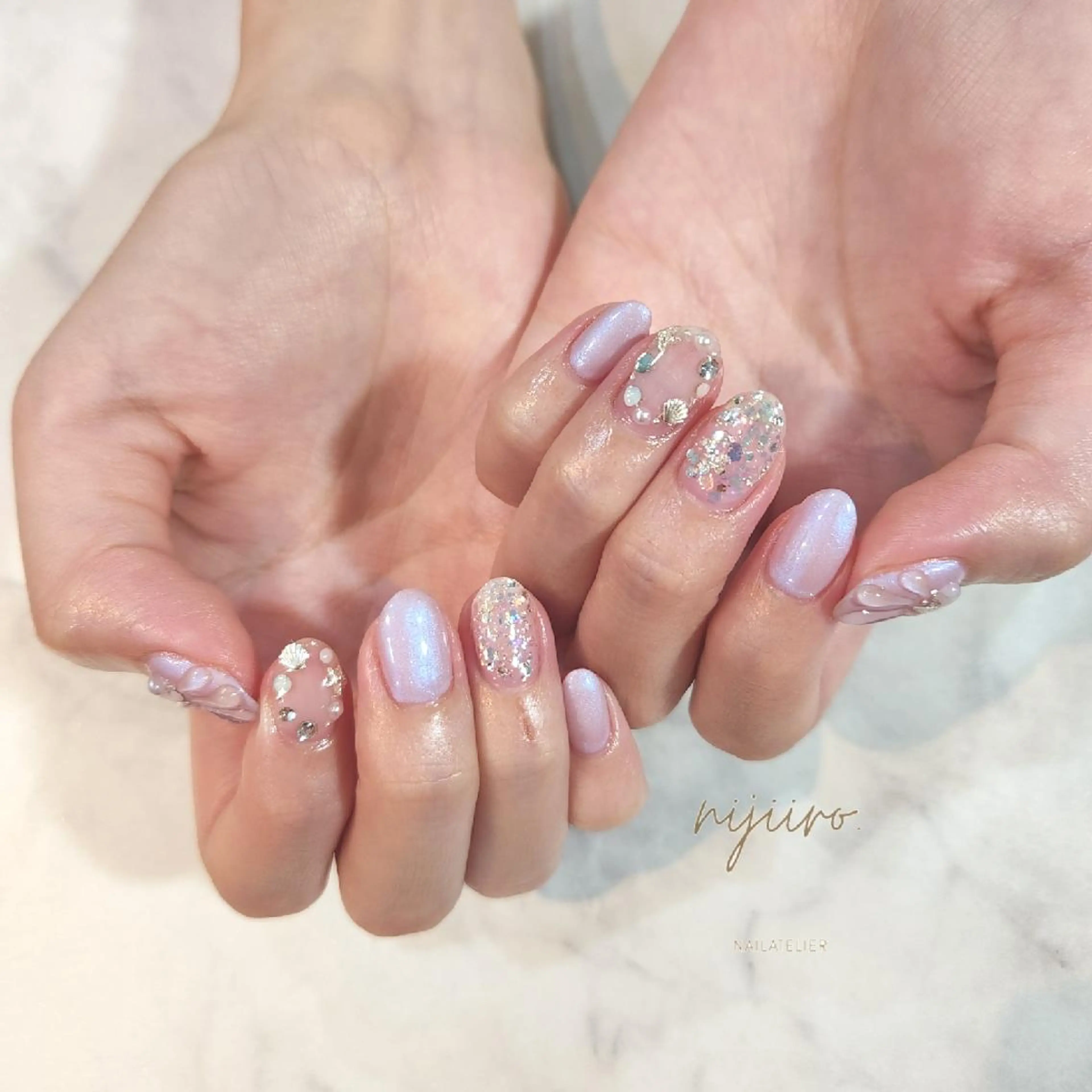 ネイル ハンドネイル nailatelier nijiiro.所属・nijiiro🌈 サトウのネイルデザイン