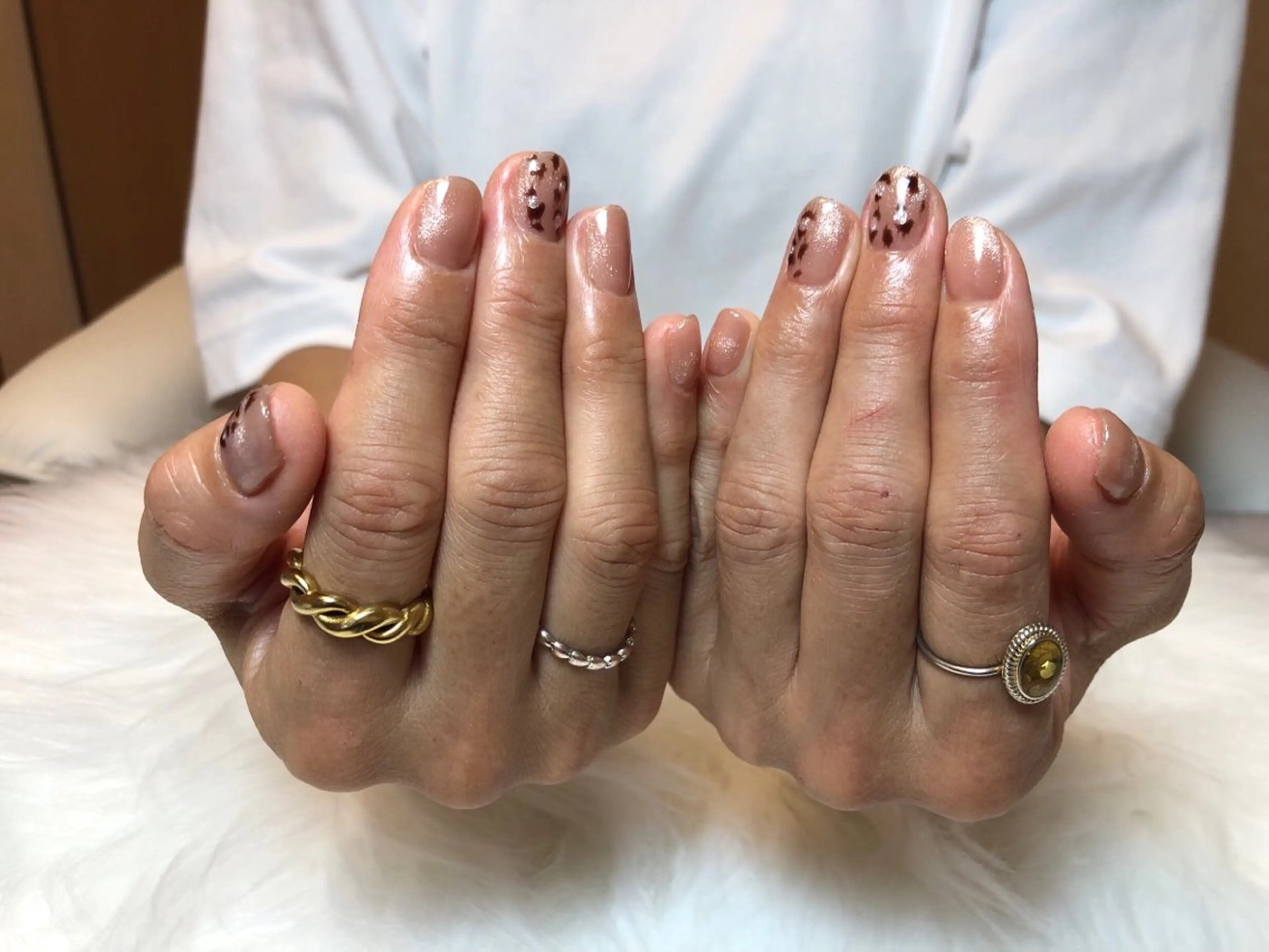 ネイル アニマル柄 マグネットネイル ハンドネイル 爪のお店 Re:nails.のネイルデザイン