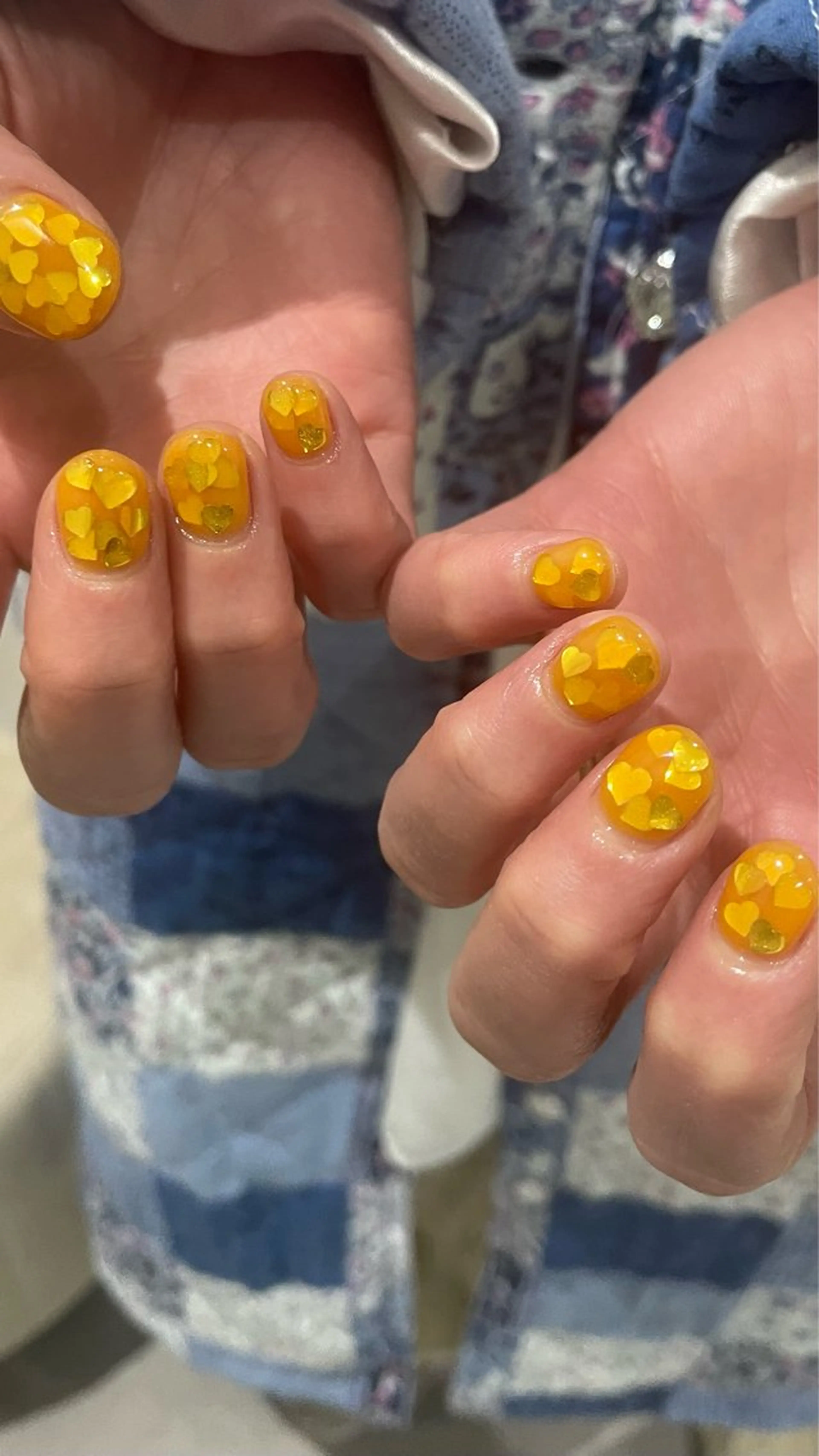 ネイル カジュアル ハート ニュアンスネイル ショートネイル 春ネイル ハンドネイル 八潮市ショートネイル 🌼AKANEのネイルデザイン