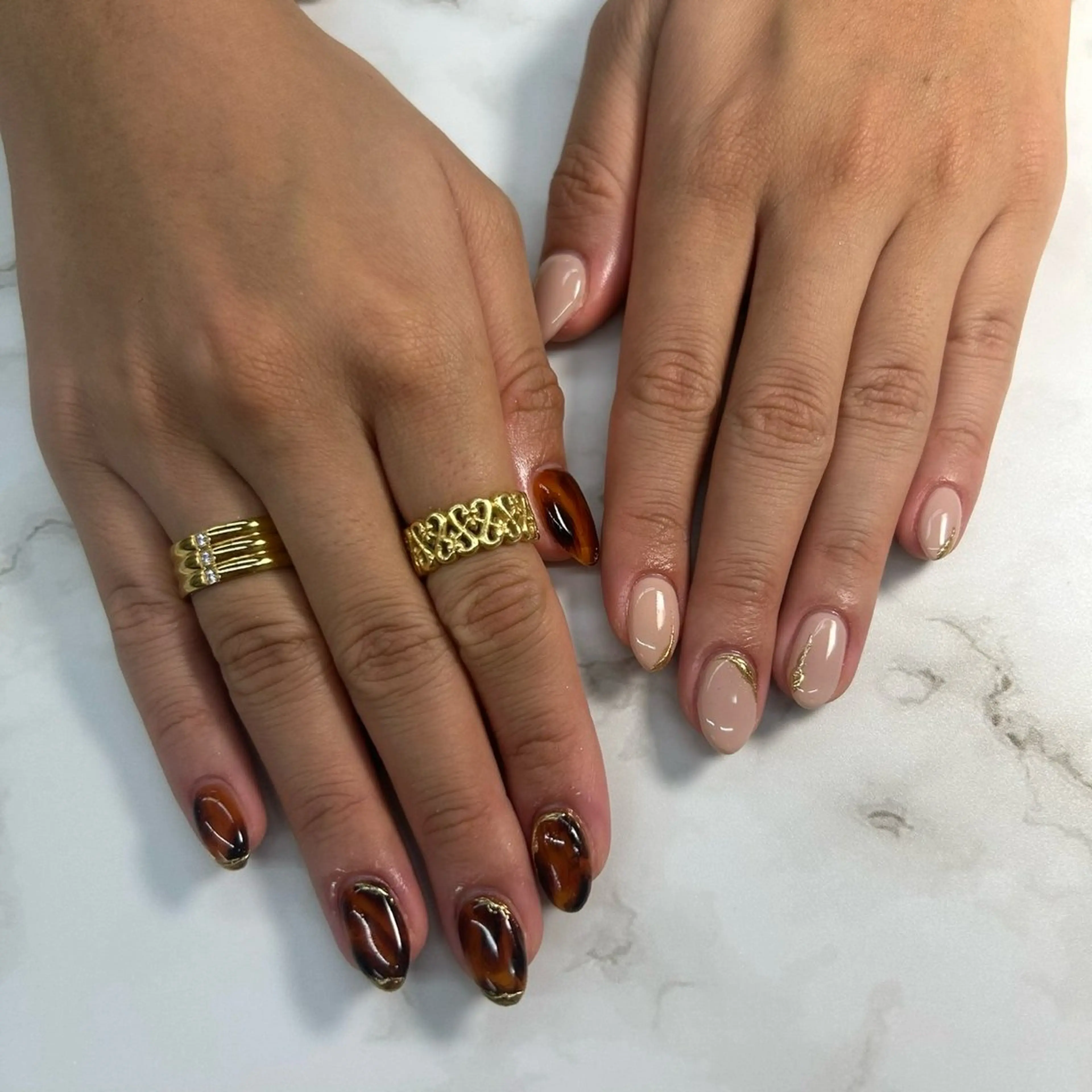 ネイル 韓国/ヌーディー系 ネイル自由が丘のネイルデザイン