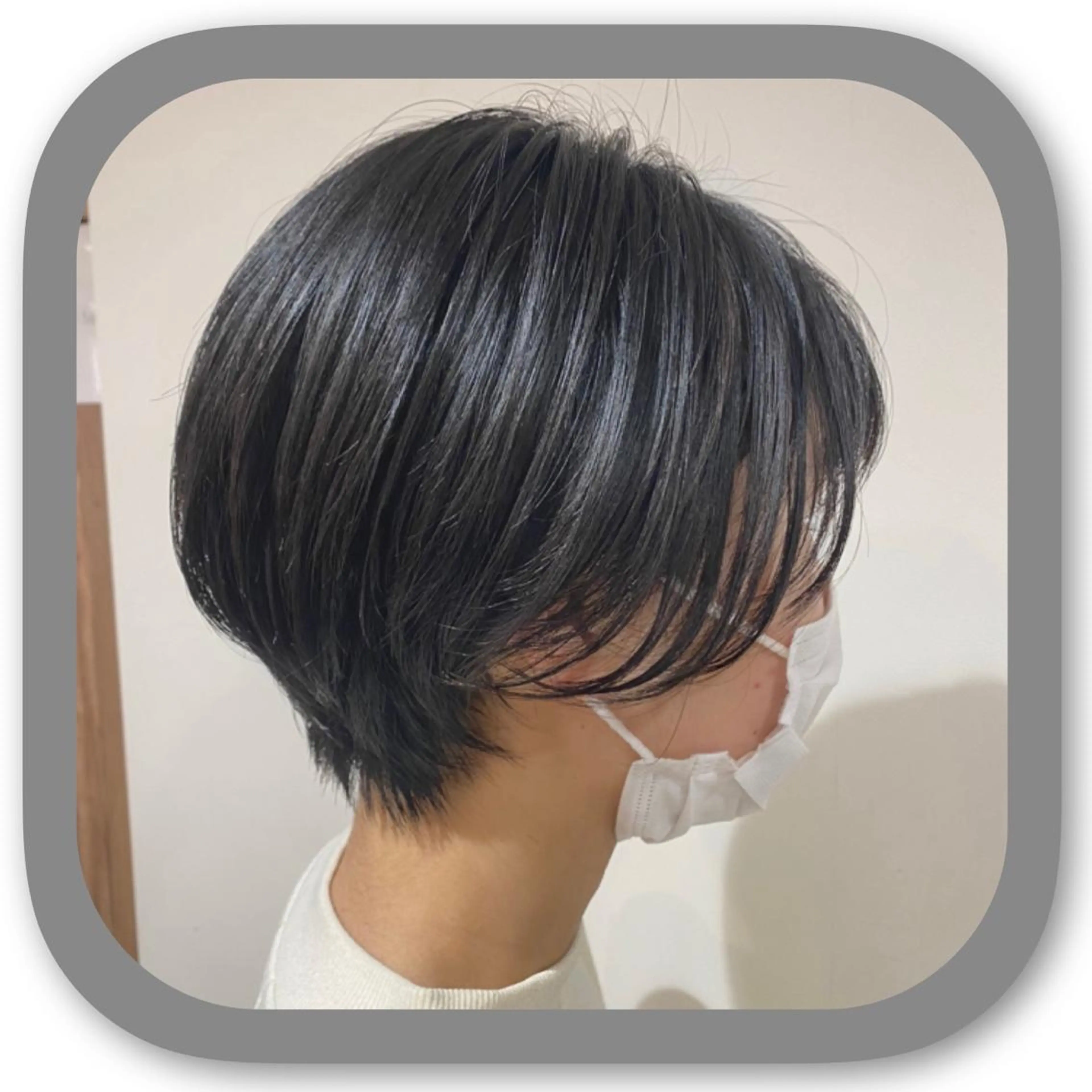 ショート アッシュ ボブ 髪質改善 レイヤーカット ショートヘア カット ショート〜ミディアム 喜多司のヘアスタイル