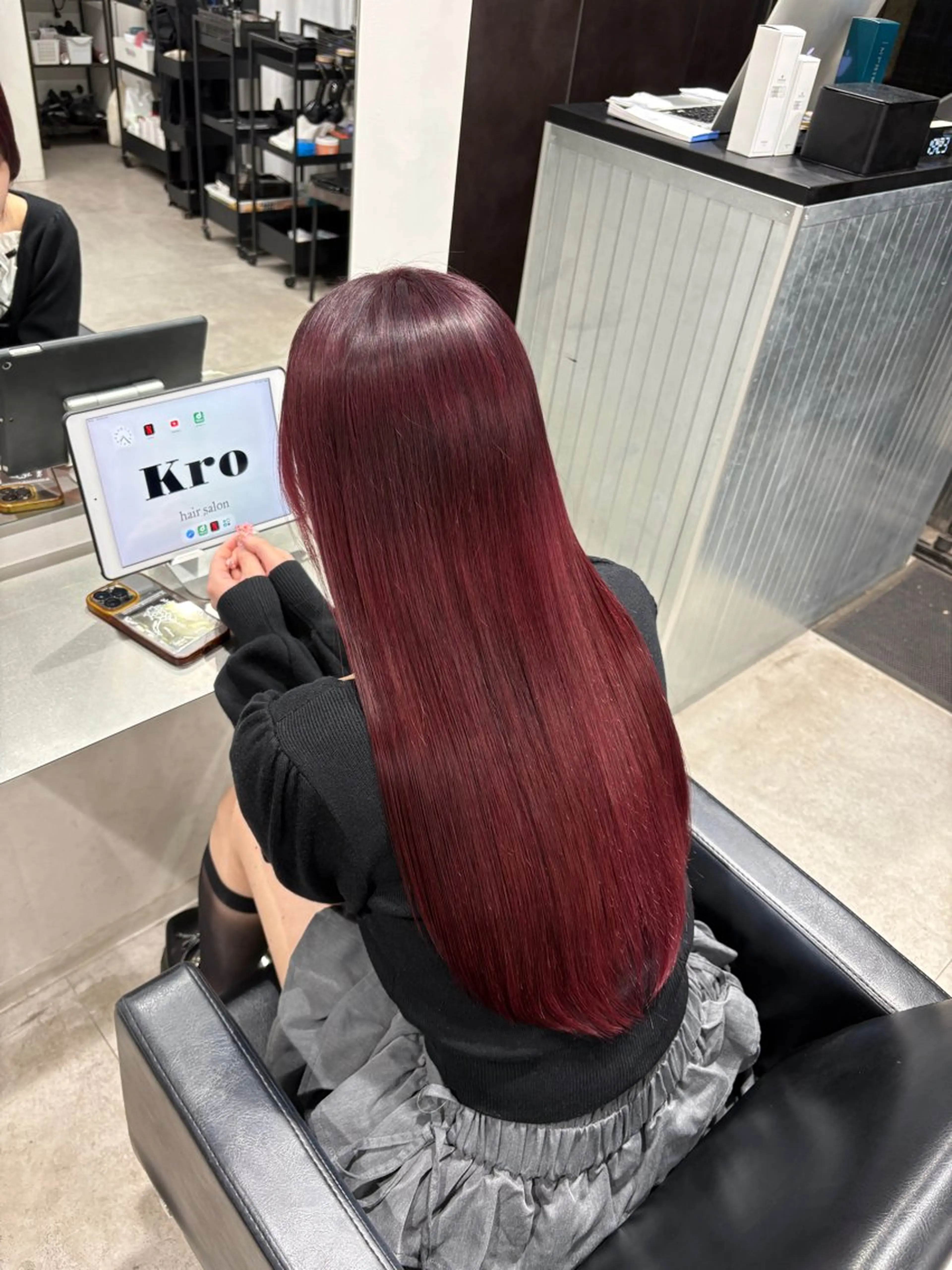 ロング ヘアカラー トリートメント MIHO☾·̩͙⋆ Kroのヘアスタイル