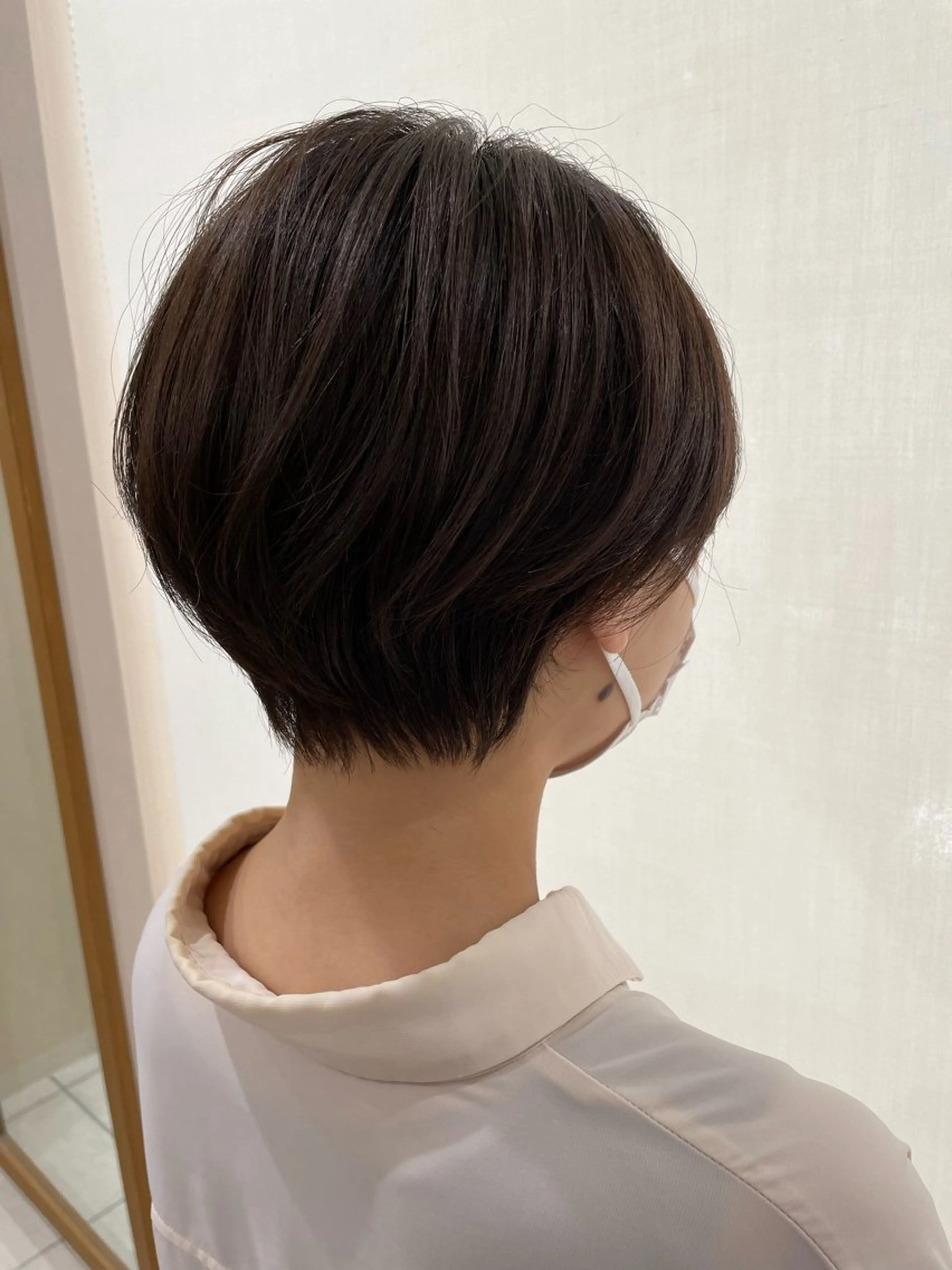 ショート カラー ハンサムショート ベージュカラー ブラウンカラー 似合わせカット ショートヘア 巻けるケア縮毛矯正✨ ケアカラー✨山下のヘアスタイル