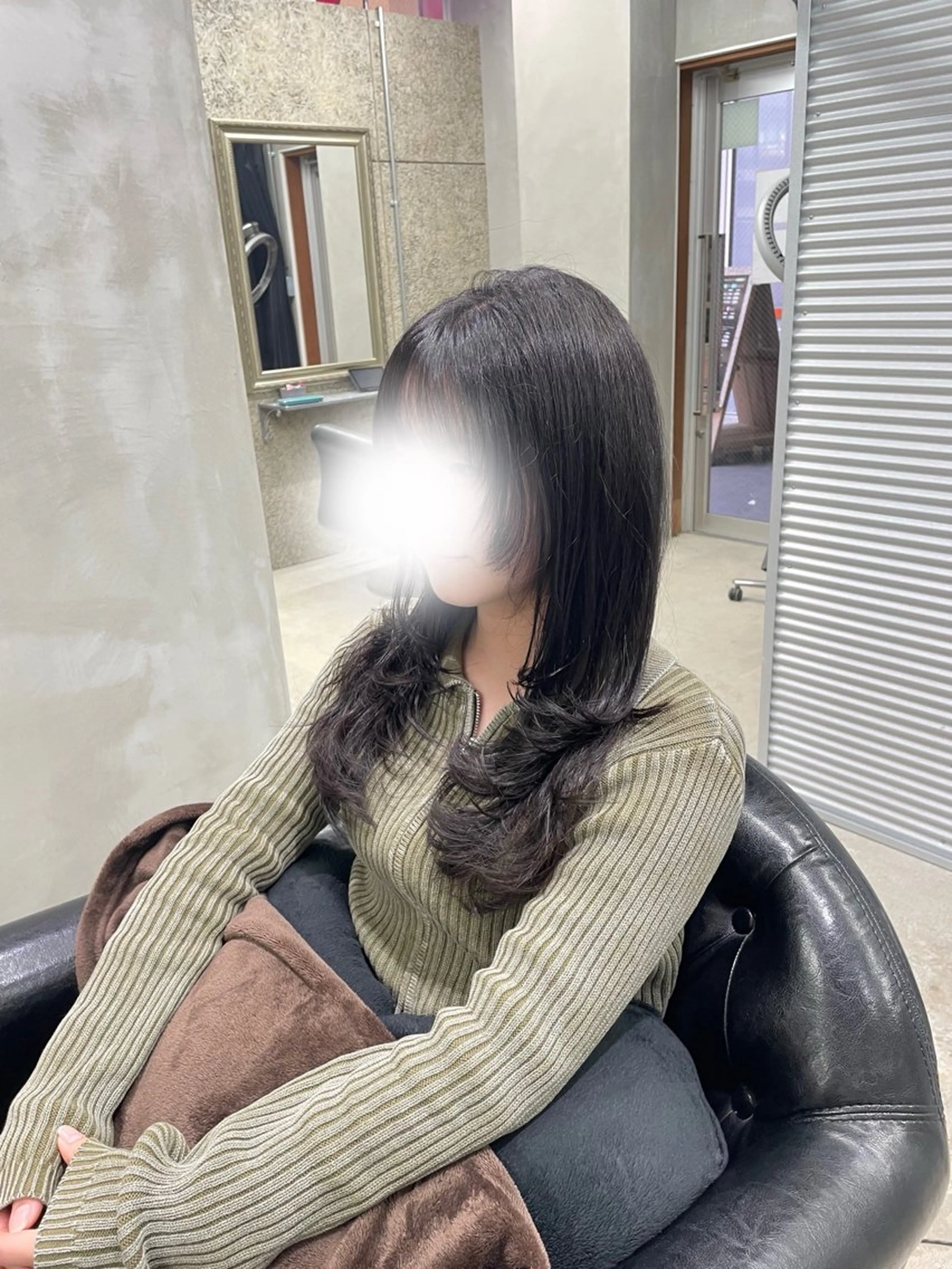 ロング 韓国風ヘア レイヤーカット ent所属・黒田 夢実(ent)のヘアスタイル