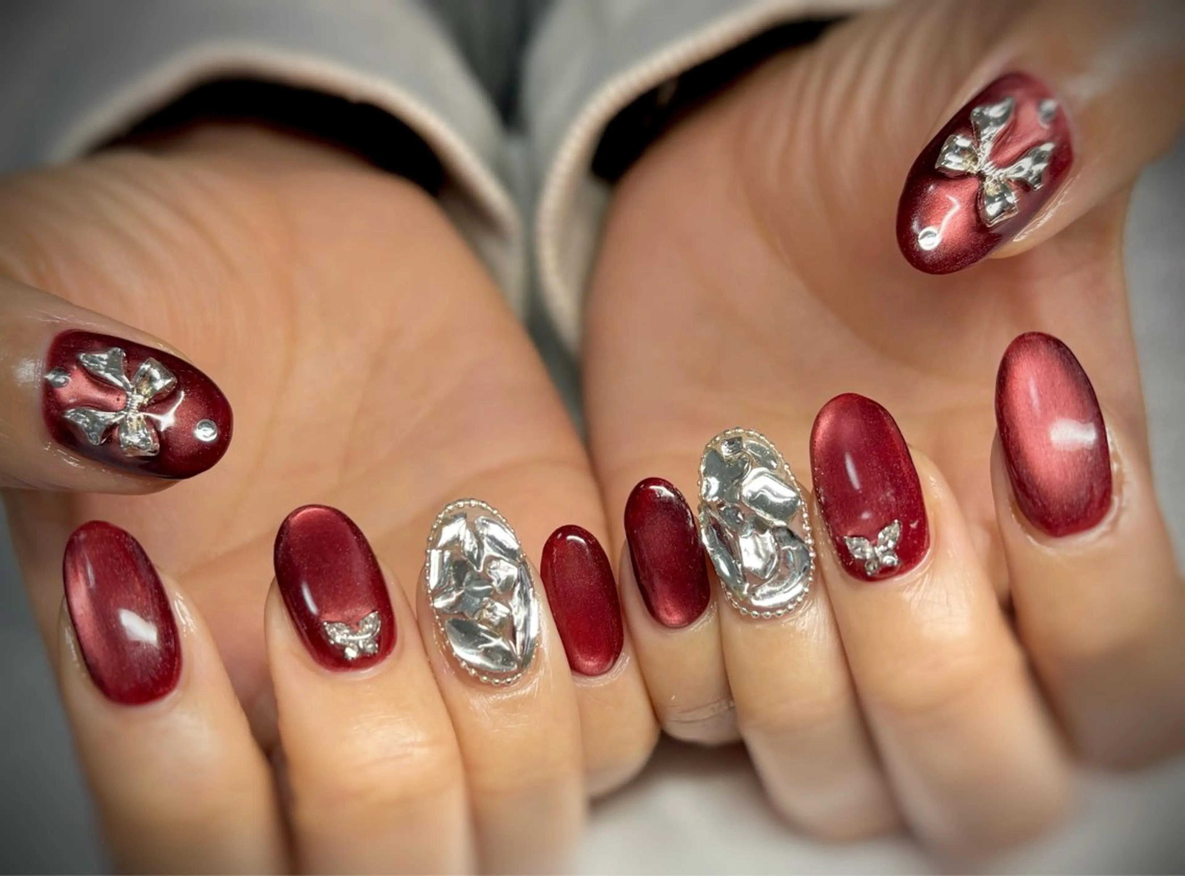 ネイル マグネットネイル ハンドネイル Nail salon Cielel⟡Ayaのネイルデザイン