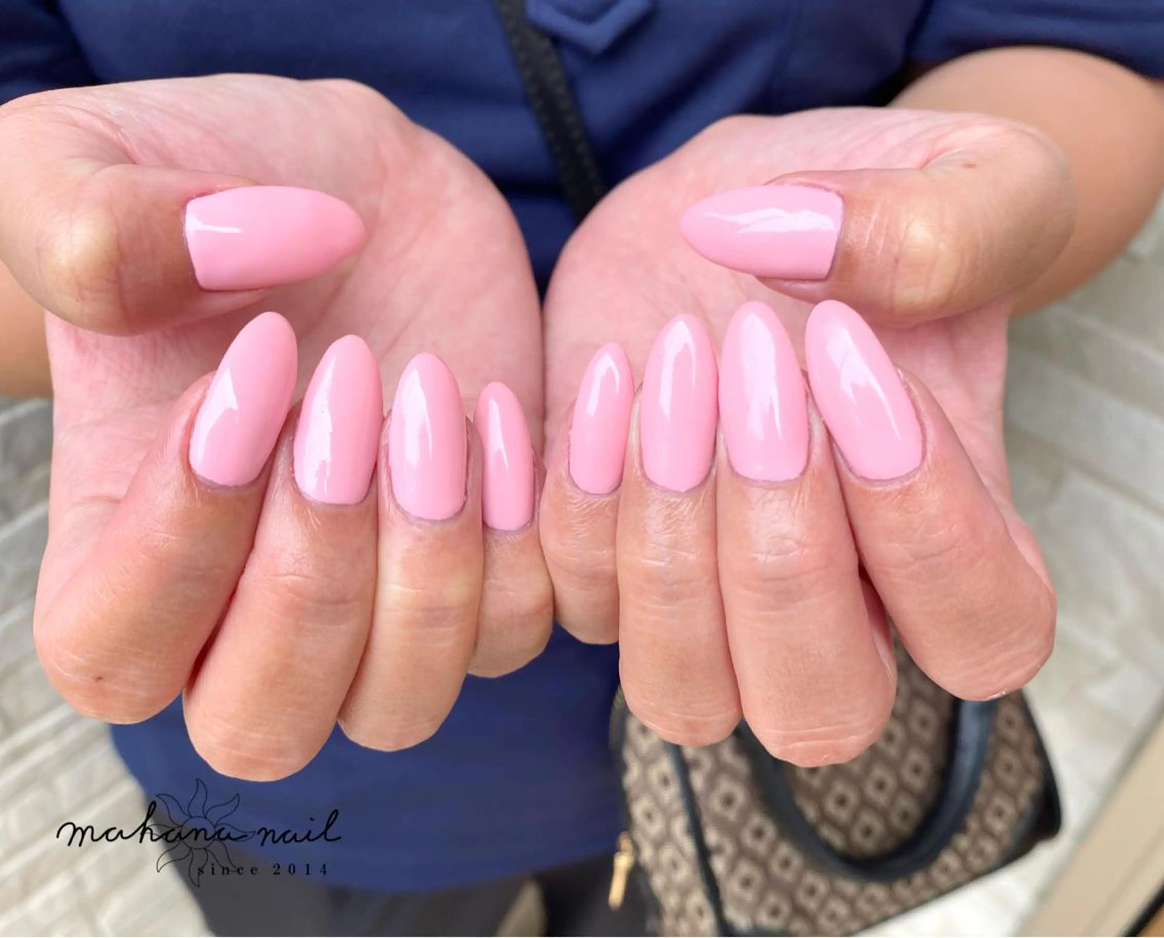 ネイル ロングネイル ワンカラーネイル mahana nailのネイルデザイン