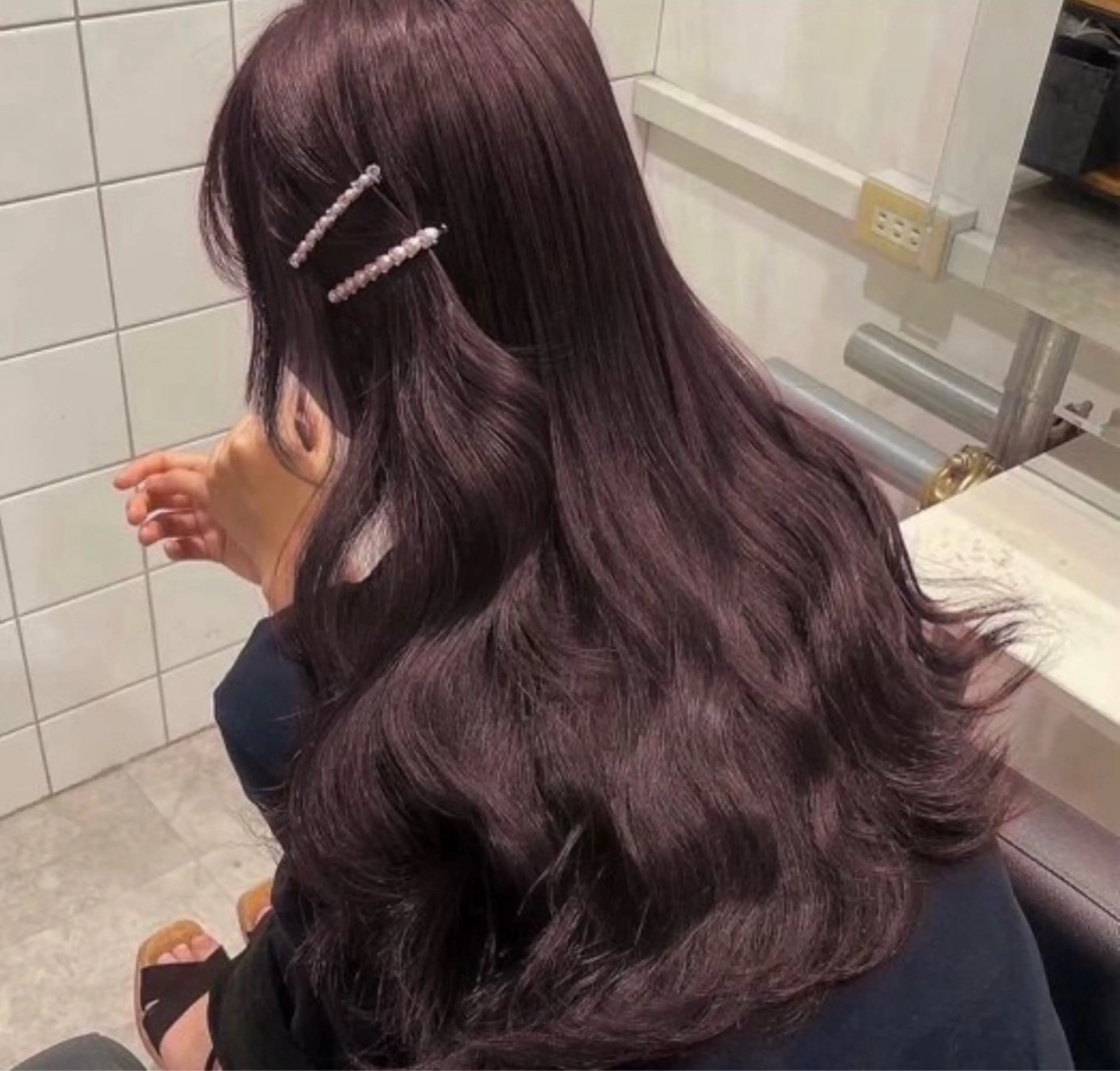 ロング カット ヘアカラー miku/ラベンダー 透明感カラー🪻❤︎のヘアスタイル