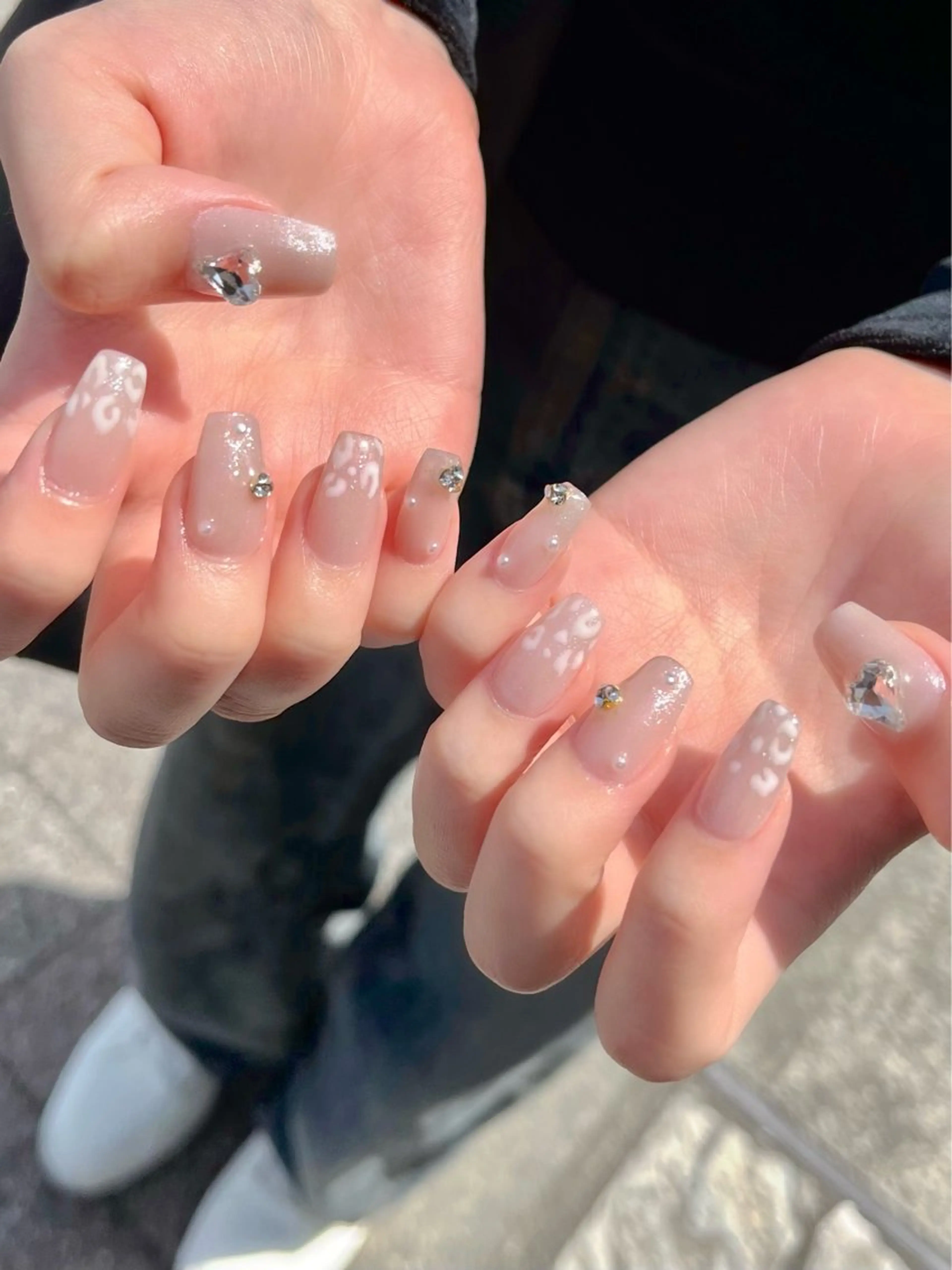 ネイル キラキラネイル マグネットネイル ワンカラーネイル スカルプネイル ワンホンネイル nine.🦋 YUKOのネイルデザイン