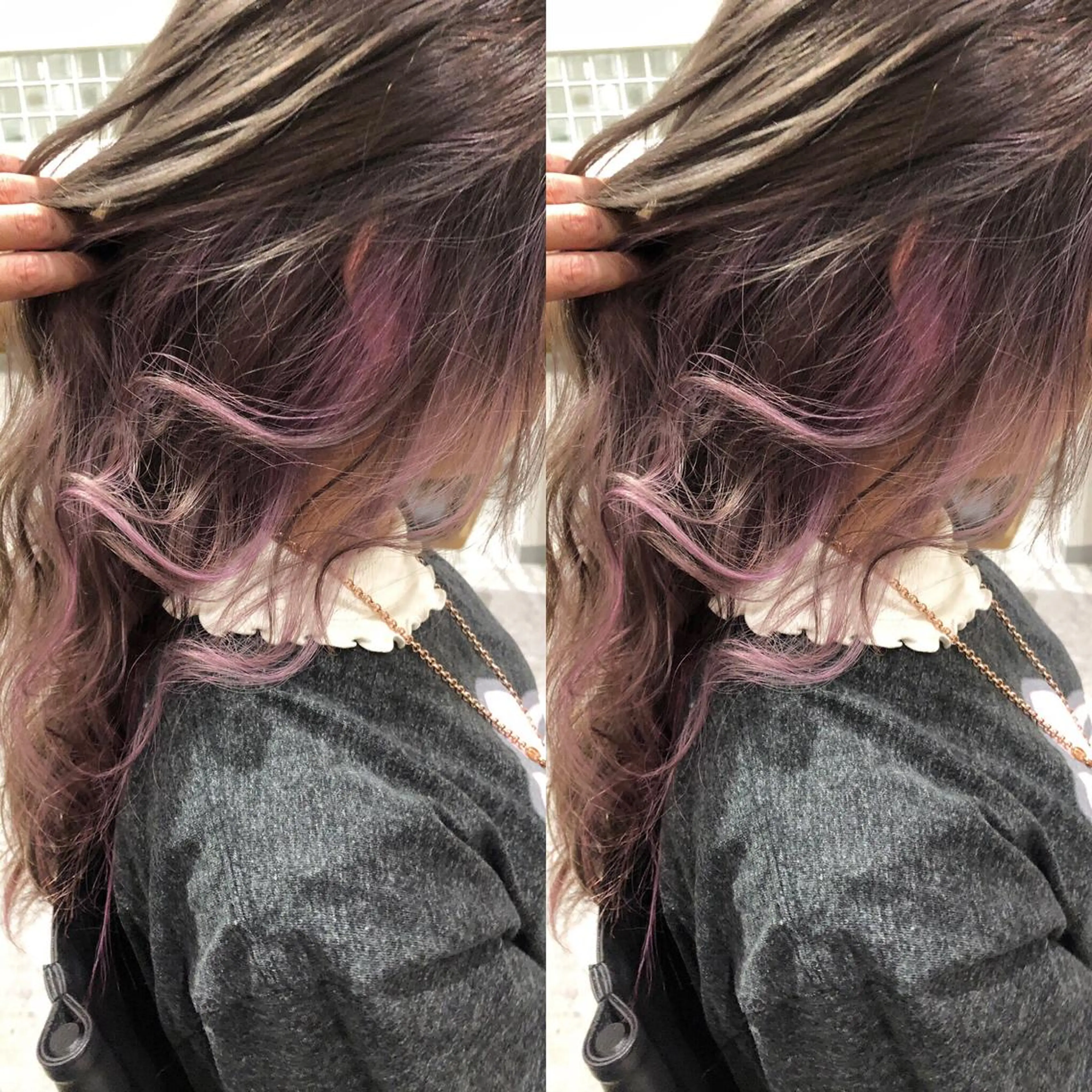 ミディアム カラー ベージュカラー ラベンダーカラー ラベンダーベージュ ピンクカラー カット ヘアカラー トリートメント JILBLAN京都 ショート/ハイライトのヘアスタイル