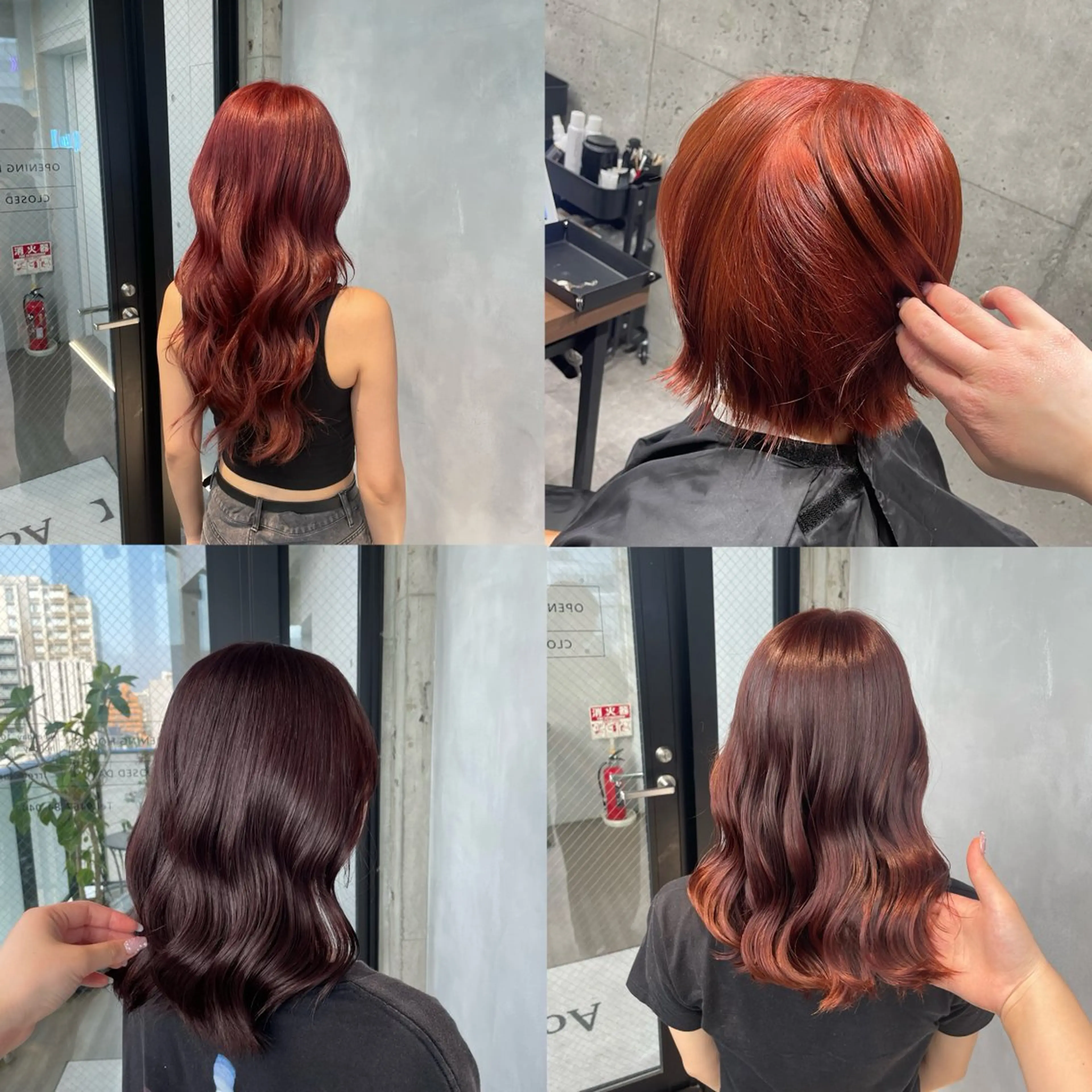 カラー 暖色/ハイトーン/ カラー/HBLのヘアスタイル