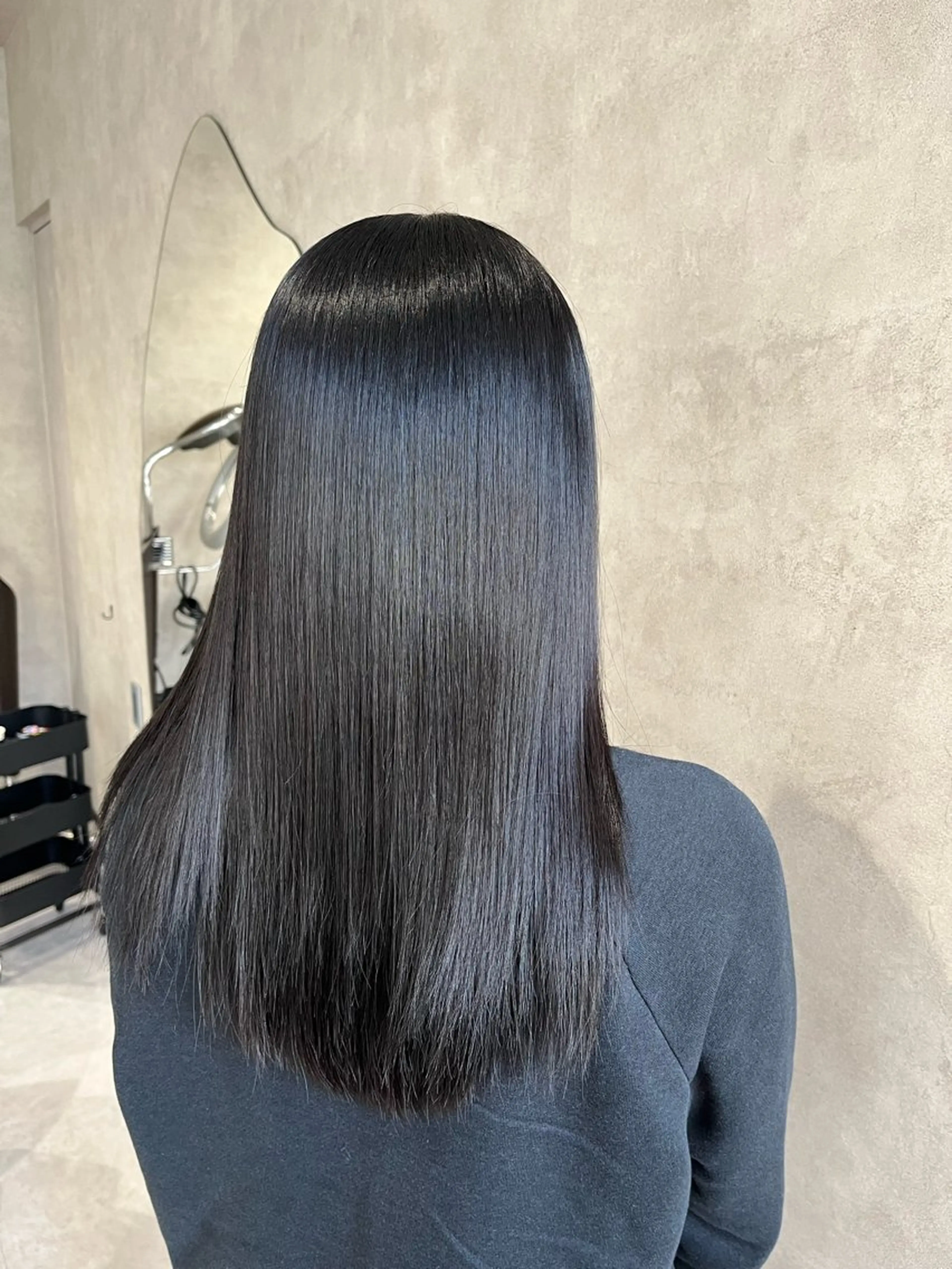 セミロング カラー 透明感カラー 髪質改善 縮毛矯正 ヘアカラー 《.Xian》ナツミ /艶髪/髪質改善のヘアスタイル